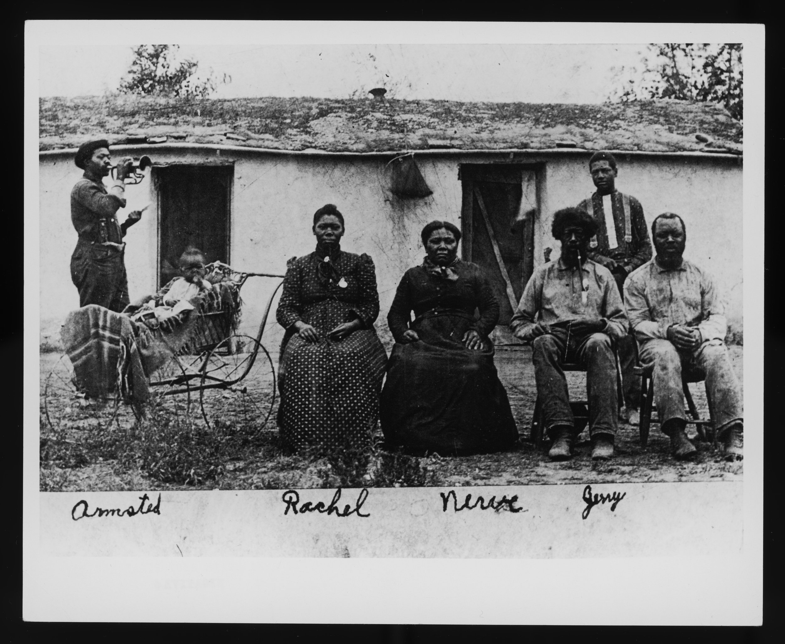 ★ c. 1887, Shores Family posed outdoors on their homestead, Custer County, Nebraska. Nebraska State Historical Society, Digital Collections. (Object ID RG2301.PH000003-000011, 22379).