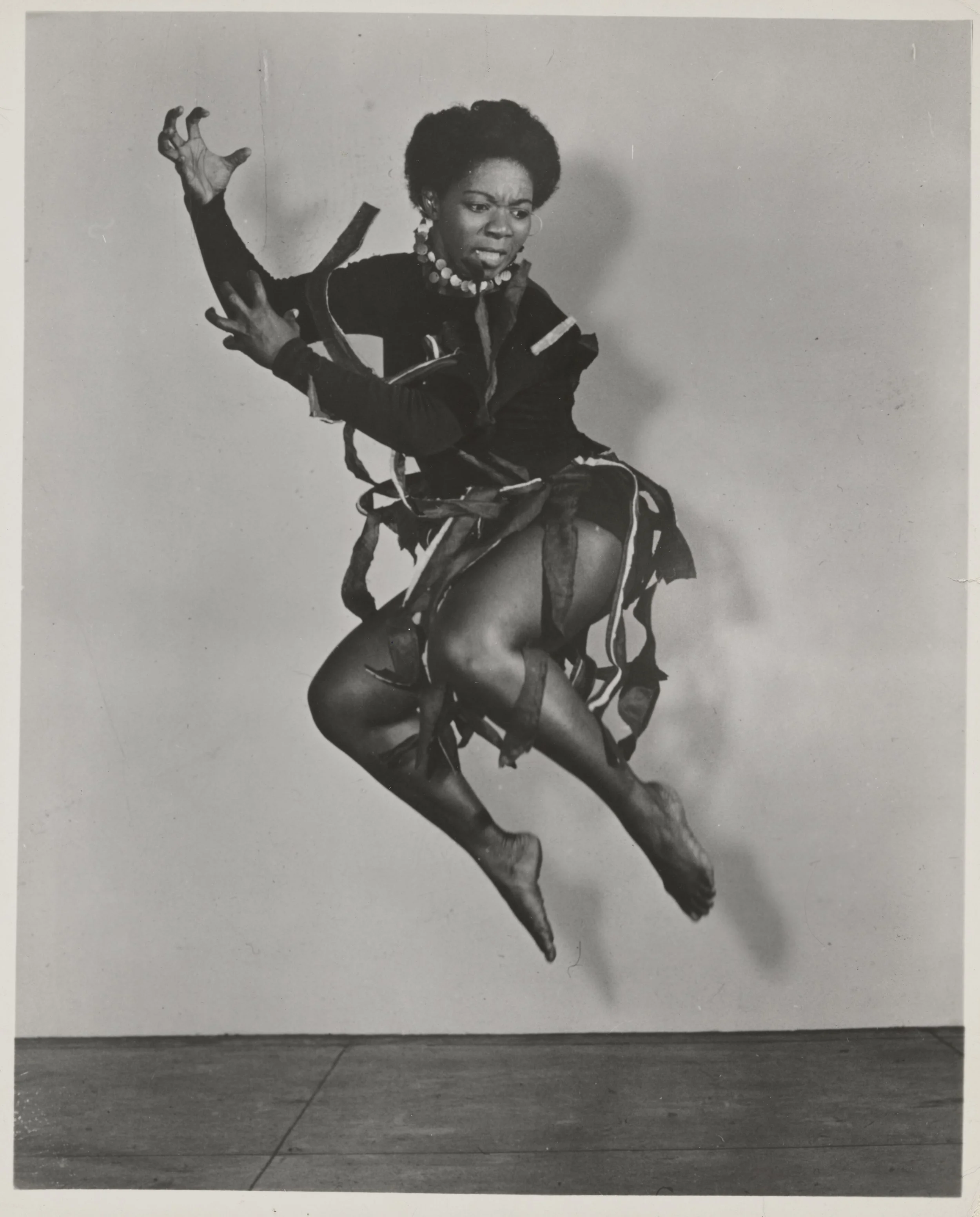circa 1940 - 1960, Dancer Pearl E. Primus performing "Anger."

By Gerda Peterich
Pearl Primus Photograph Collection 
Photographs and Prints Division. Schomburg Center for Research in Black Culture. The New York Public Library, Astor, Lenox, and Tilde