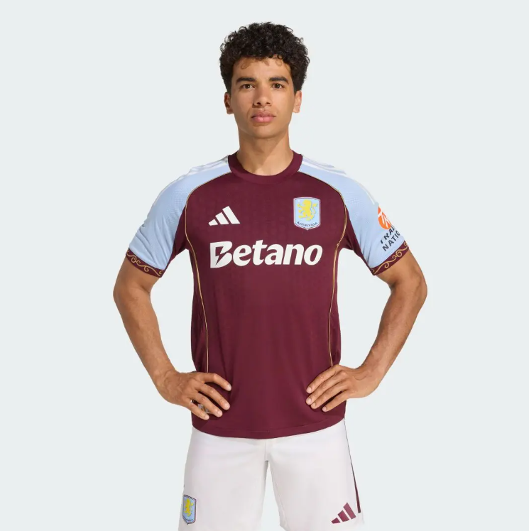 Aston Villa FC 25/26 Home Shirt - Official Adidas Jersey