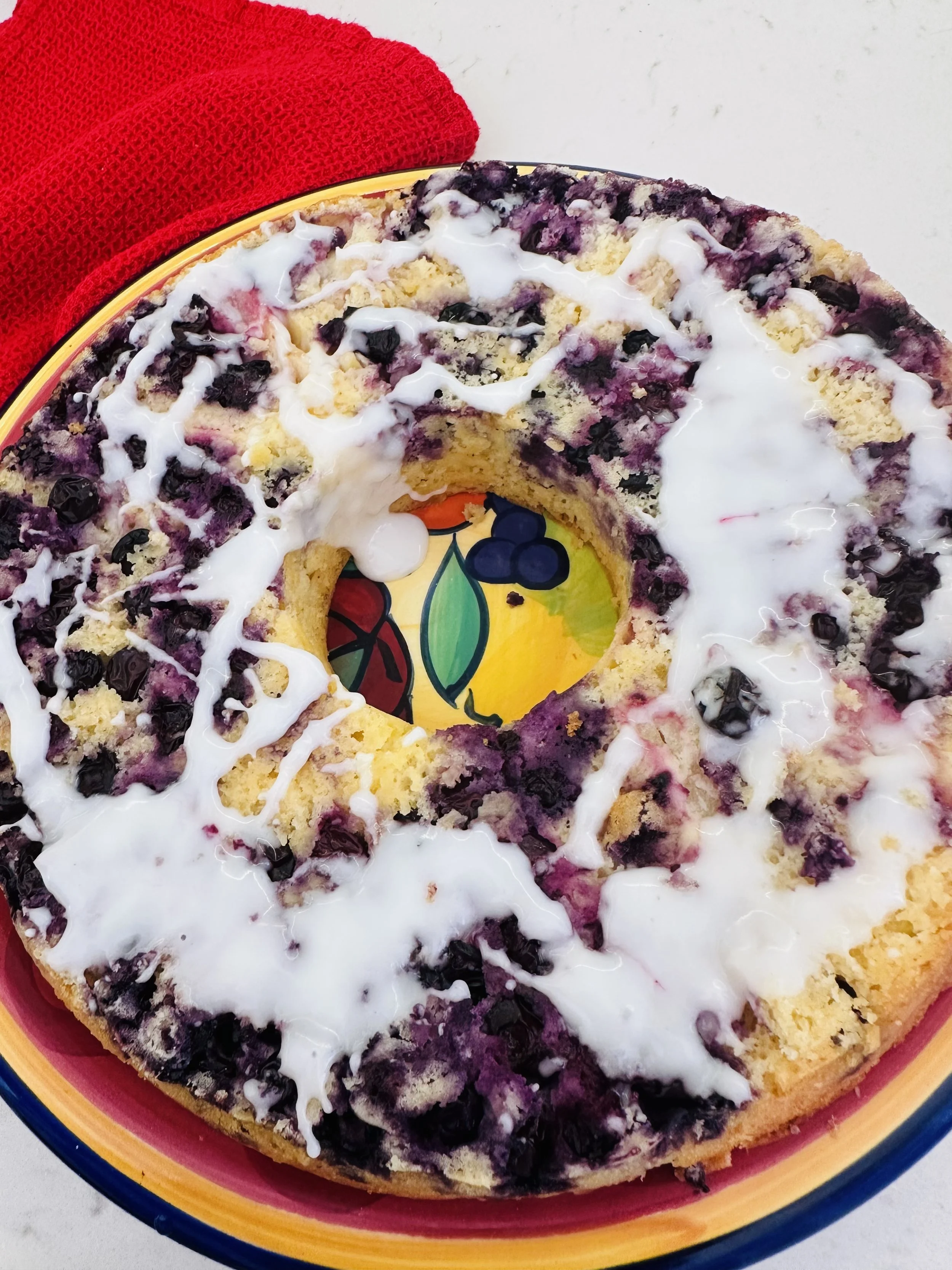 BLUEBERRY AND APPLE BUNDT CAKE