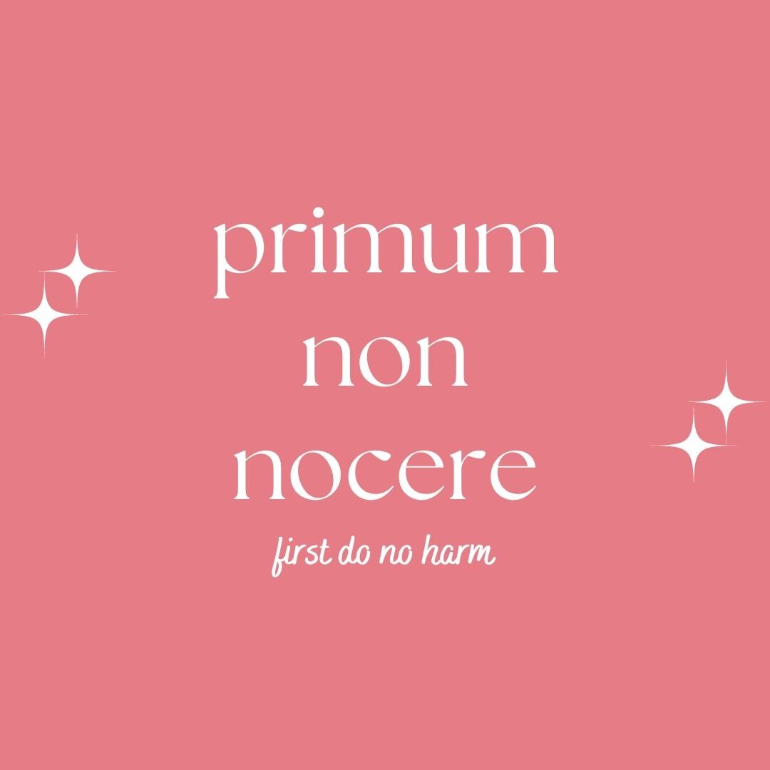 ✨ primum non nocere ✨⁠
~ first do no harm ~⁠
⁠
The second Naturopathic Principle is primum non nocere ~ first do no harm. It&rsquo;s such a powerful value to hold when approaching healing, to be conscious first and foremost that whatever steps of int