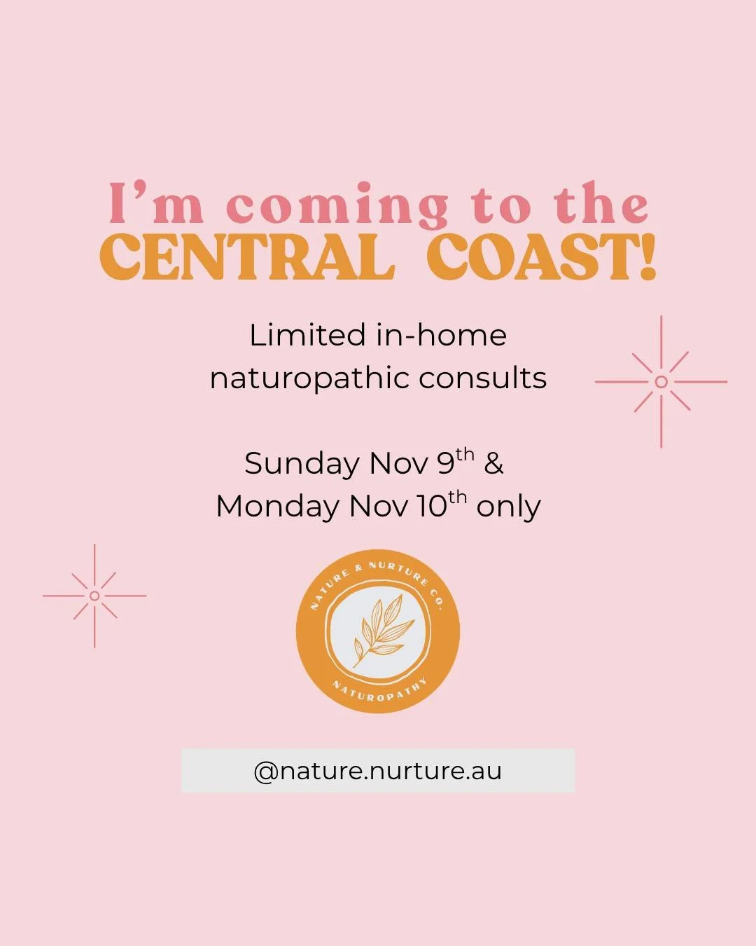 I&rsquo;m heading to the NSW Central Coast this weekend and opening up a limited number of home visit consults! 🌿

Enjoy a 1-hour personalised naturopathic consult in the comfort of your own home, where we&rsquo;ll explore your health, lifestyle and