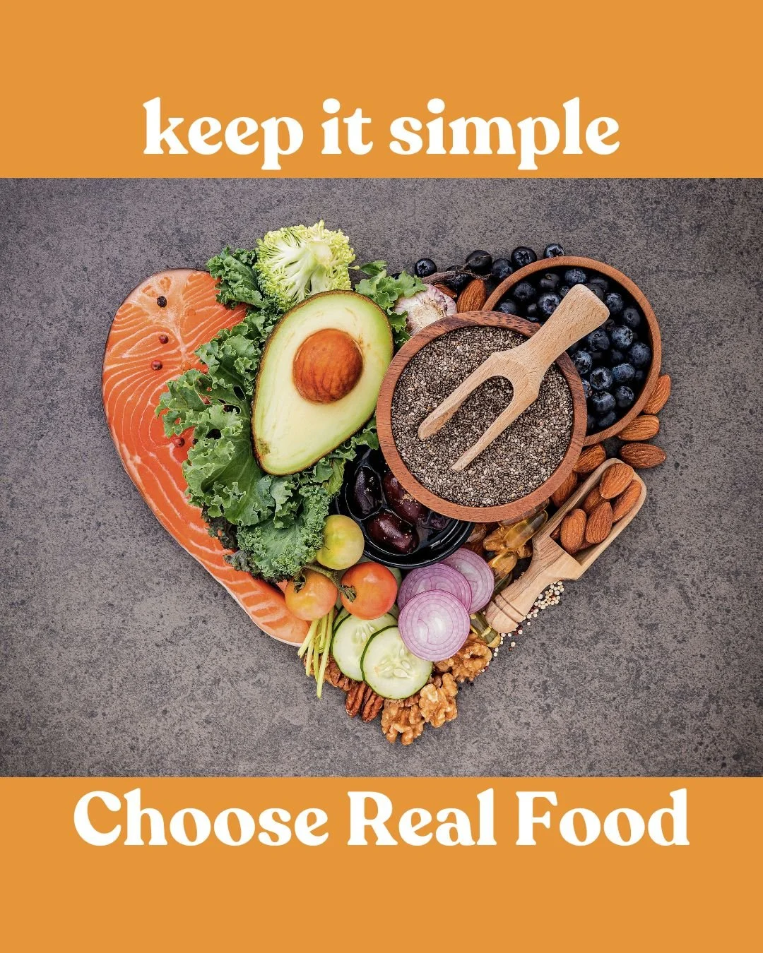The food you eat is one of the simplest ways to nourish your body and build strong foundations for good health. Nutrition doesn't need to be complicated, and it definitely shouldn't feel overwhelming. 

There is so much noise online, and a lot of it 