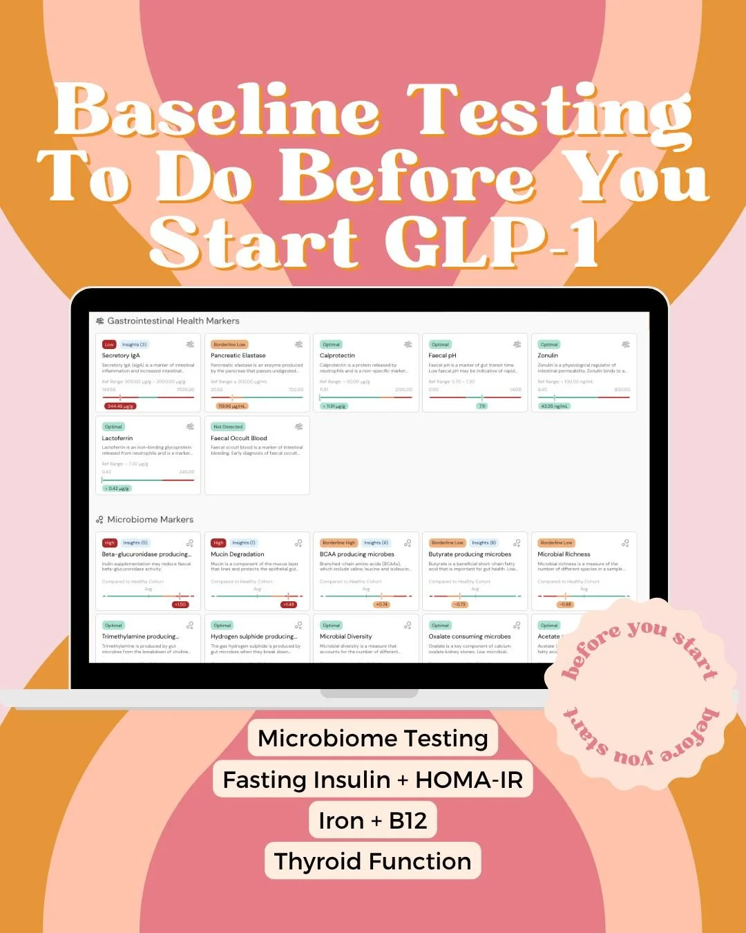 Before you start a GLP-1 medication, here's what I actually want to know about your body.

Most people begin their GLP-1 journey without any baseline data at all. And I get it, when the medication is working, it can feel like that's all you need. But