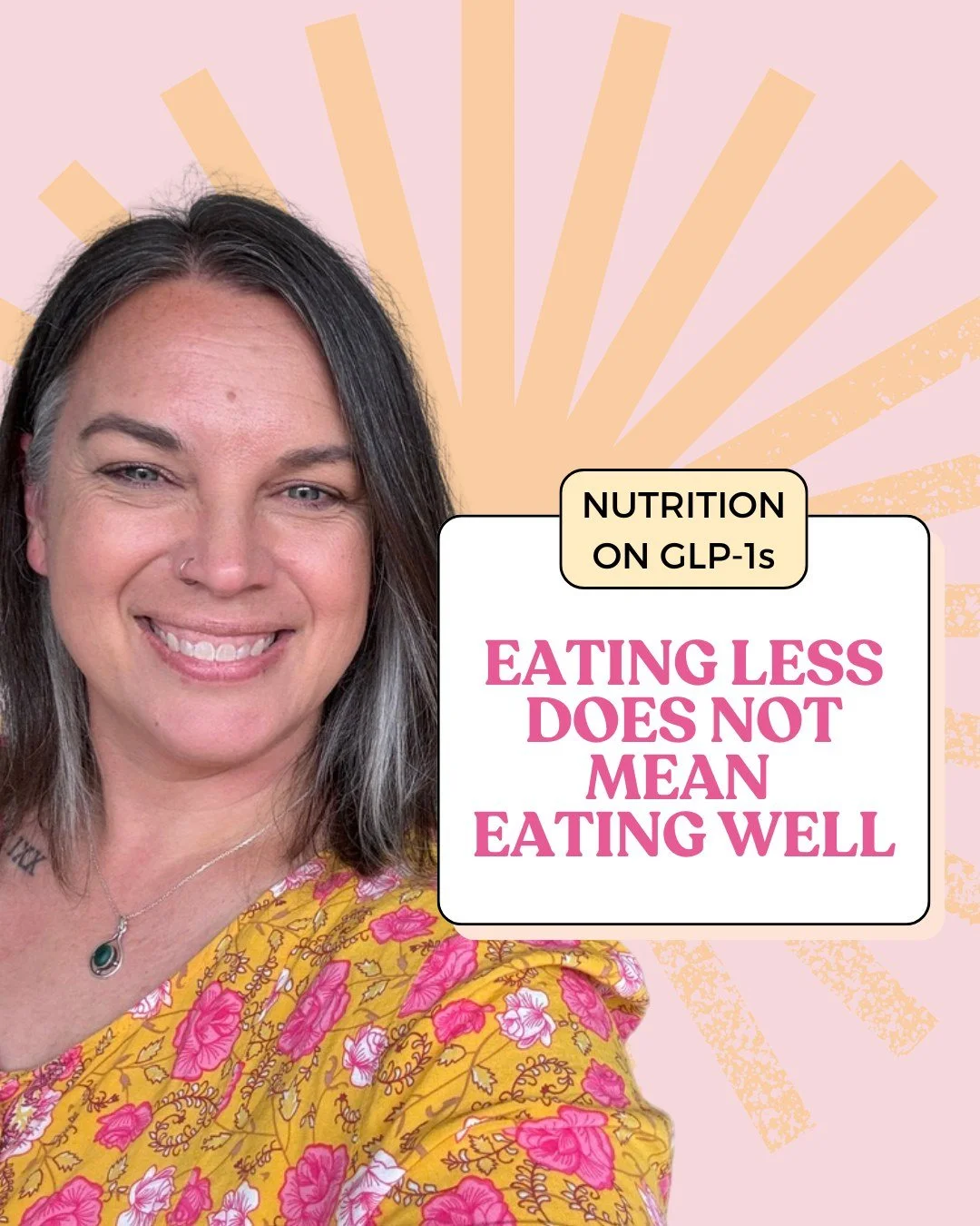 One of the things that doesn't get talked about enough when it comes to GLP-1 medications: eating less doesn't automatically mean eating well.

When appetite drops significantly, it becomes really easy to eat smaller portions without thinking too muc