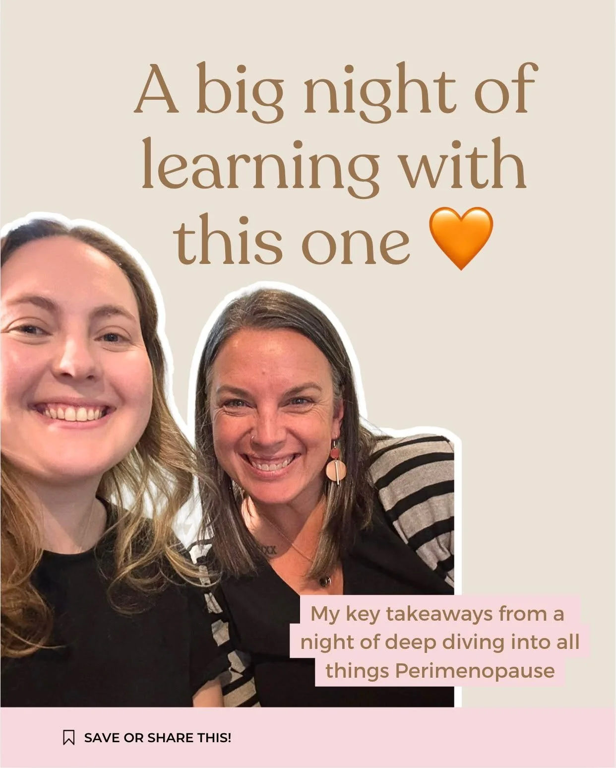 Last night I had the loveliest evening attending the @activatedprobiotics  Perimenopause Masterclass alongside my fellow @theendobiome Naturopath Lucy @flowherbal__, and my brain is still full of good things to share.

Perimenopause is something I se