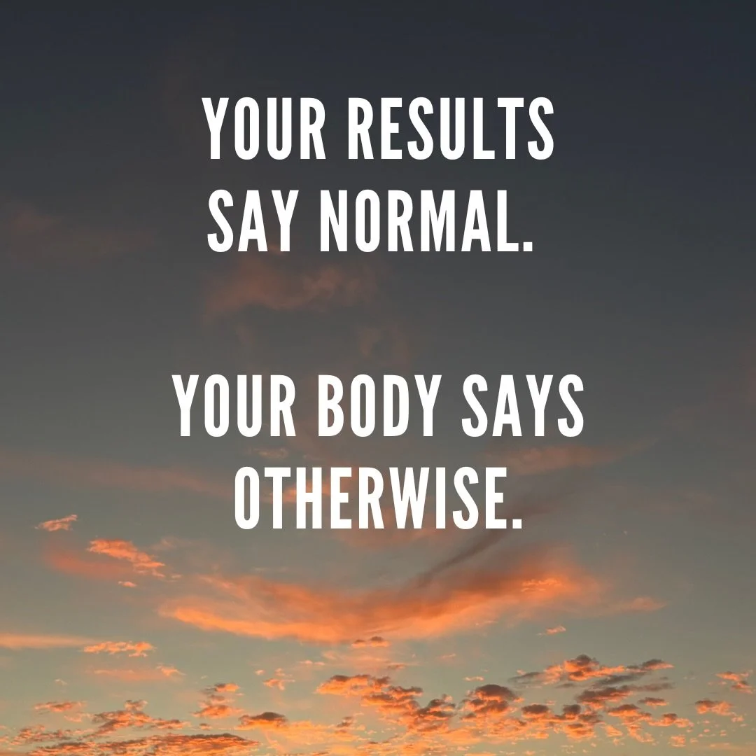 You&rsquo;ve been told everything looks fine. 

But you&rsquo;re still exhausted. Still bloated. Still feeling like a version of yourself that&rsquo;s just&hellip;. getting by. 

Here&rsquo;s something I talk about a lot in clinic, and I&rsquo;ve fin