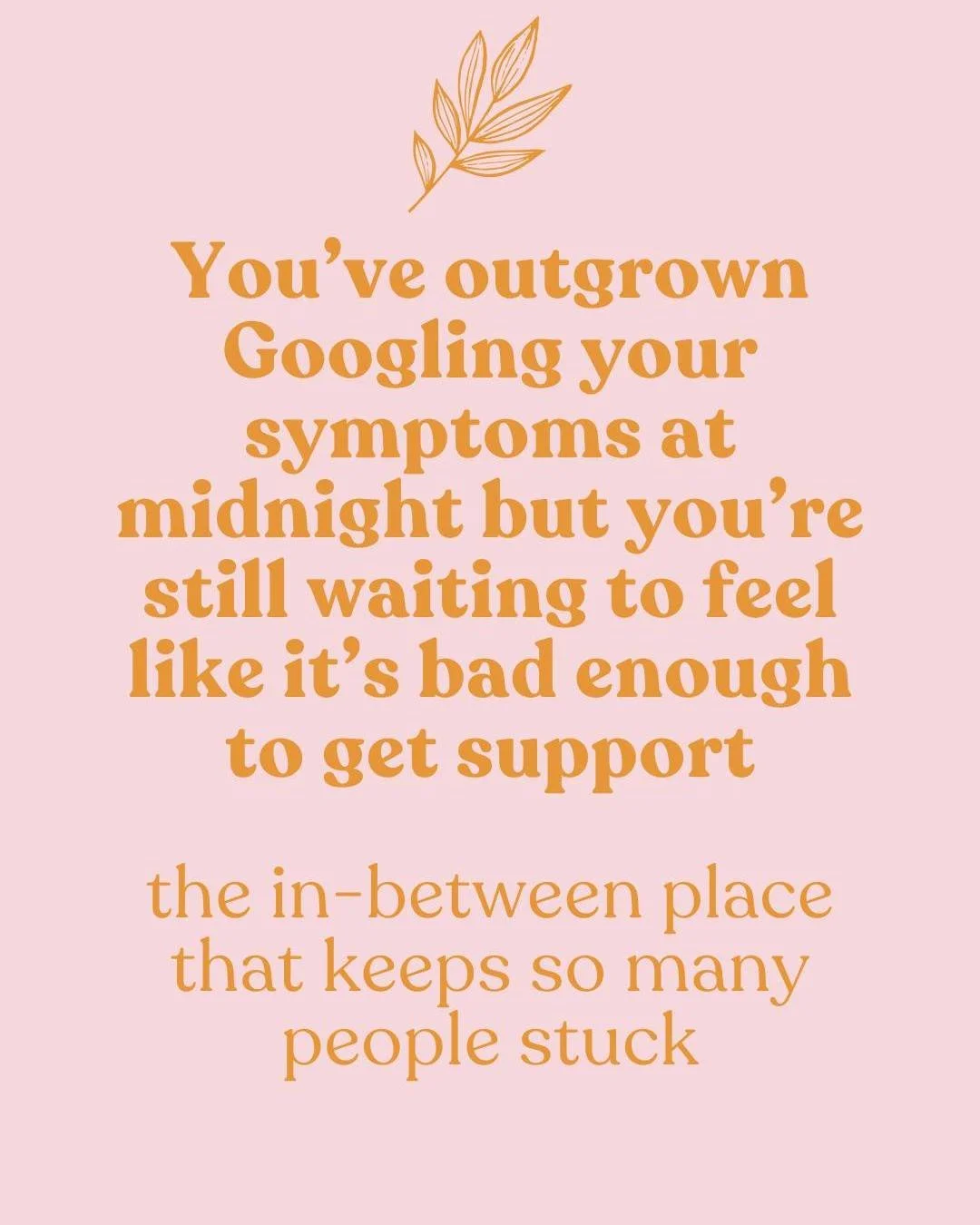 So many people waiting until it's bad enough.

The thing I keep seeing in clinic is that the people who feel the most dismissed aren't the ones with the worst symptoms. They're the ones sitting in the in-between ~ not sick enough for the system to ac