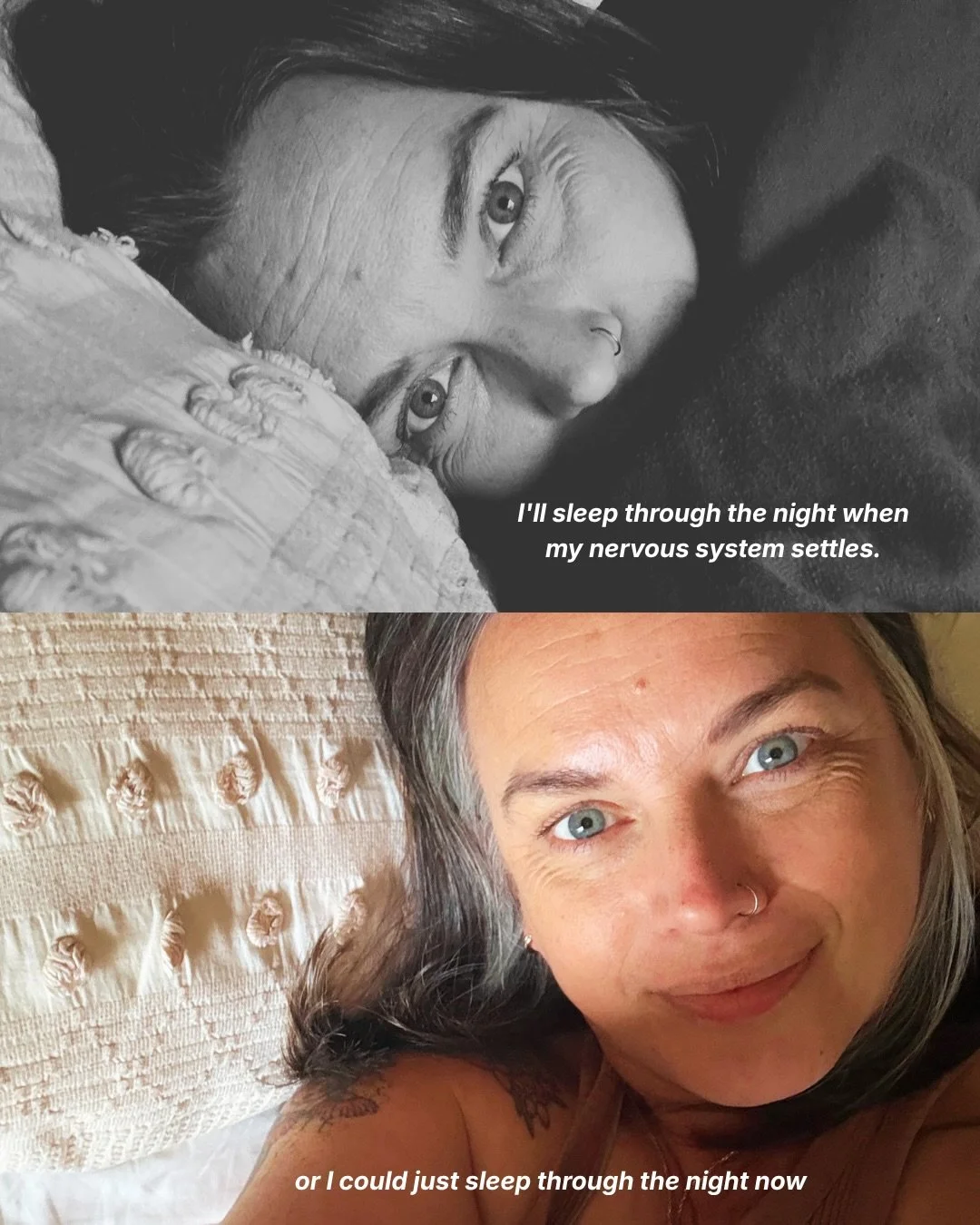 Just here to say: you don&rsquo;t have to earn the rest first.

Your body isn&rsquo;t waiting for permission to sleep well, and the conditions are never going to be perfectly calm before your nervous system decides it&rsquo;s safe enough to let go. Y