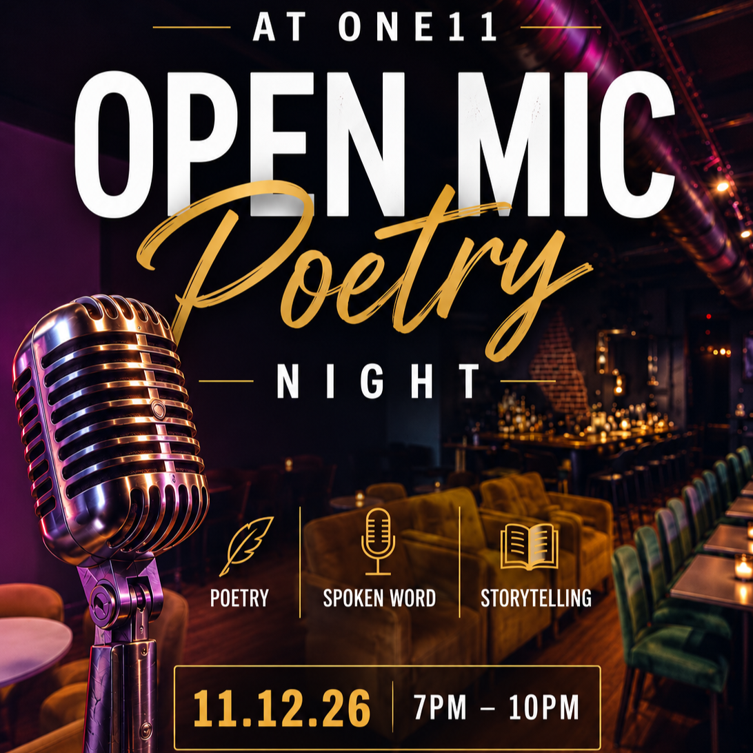 Open Mic Poetry Night at One11 - 11.12.26