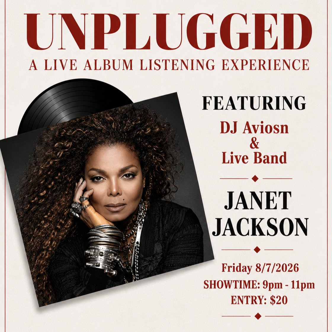 Unplugged – DJ Avious Janet Jackson 8.7.26