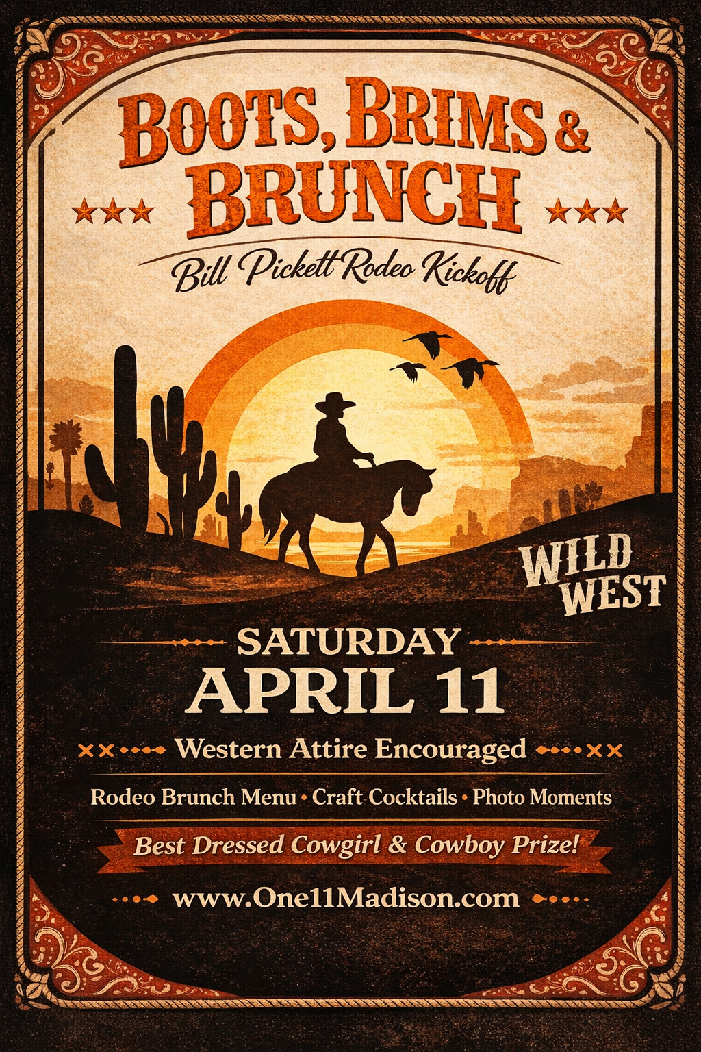 Brunch & Boots: Bill Pickett Rodeo Edition 4/11