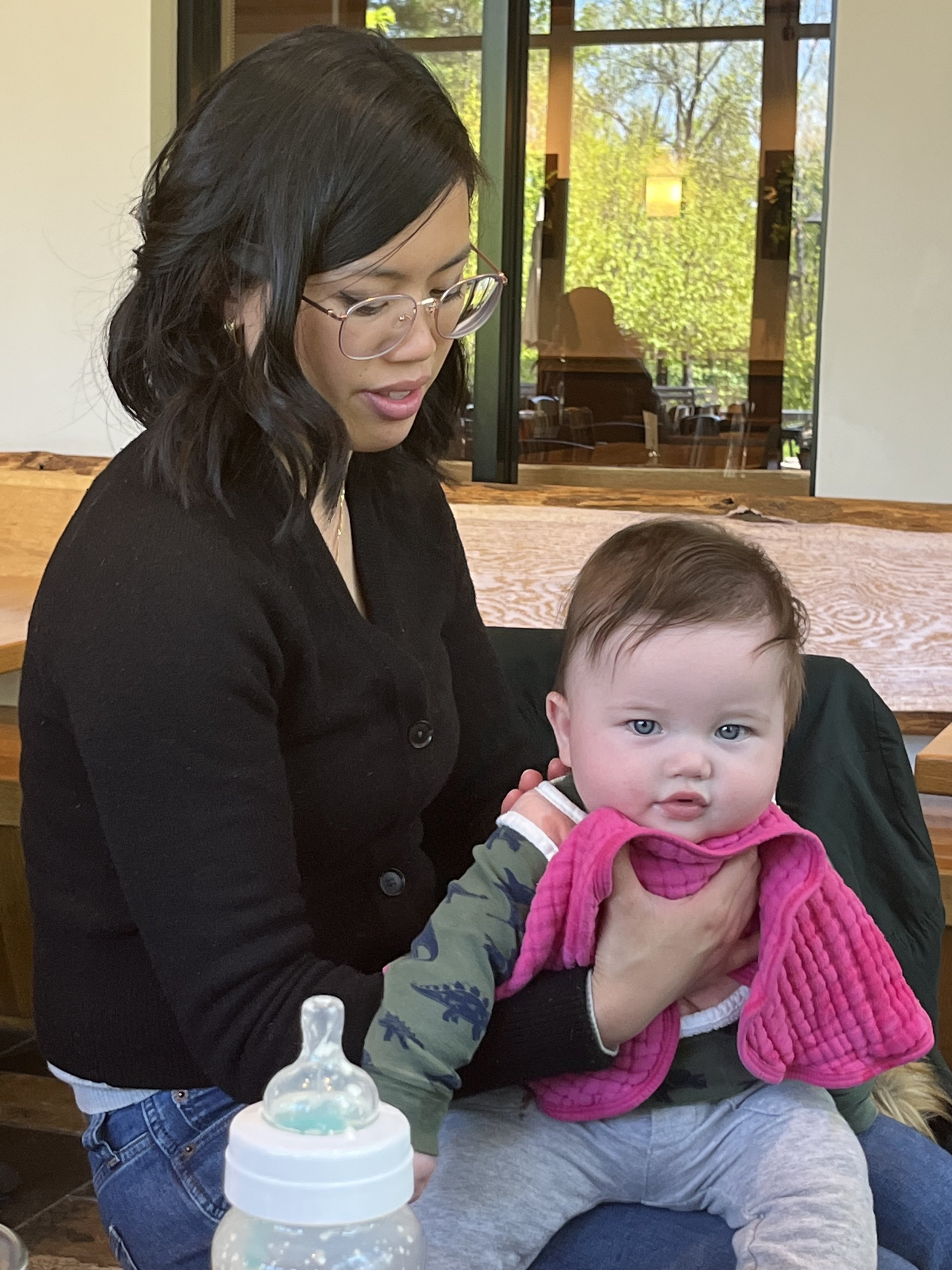 Bottle feeding and burping