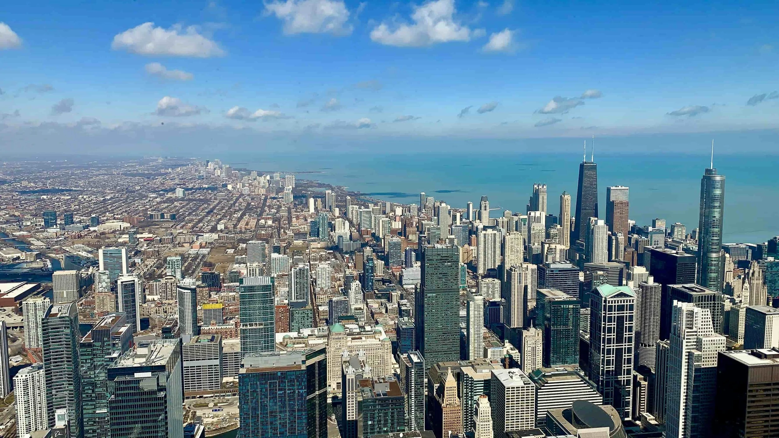 Chicago City aerial view