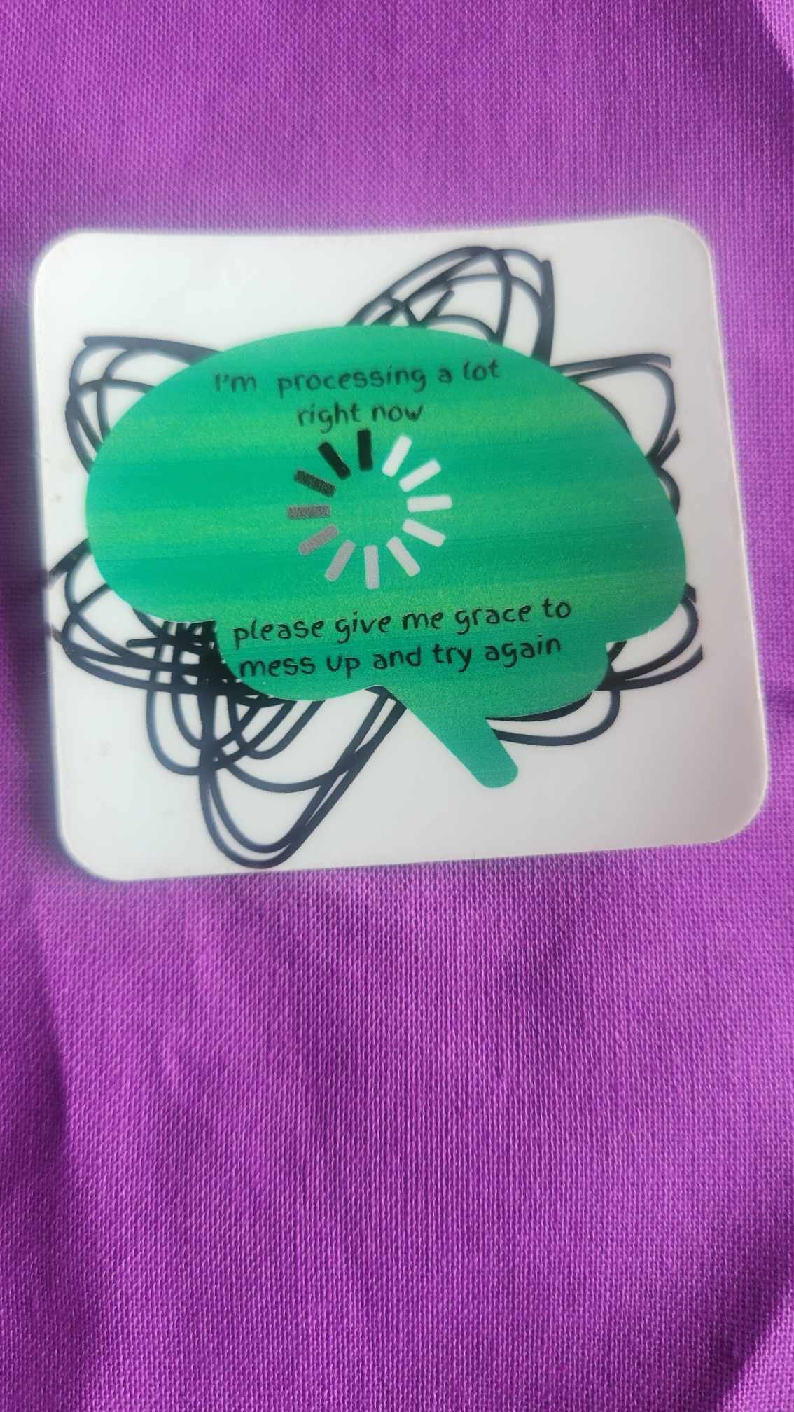 I'm Processing a lot right now sticker