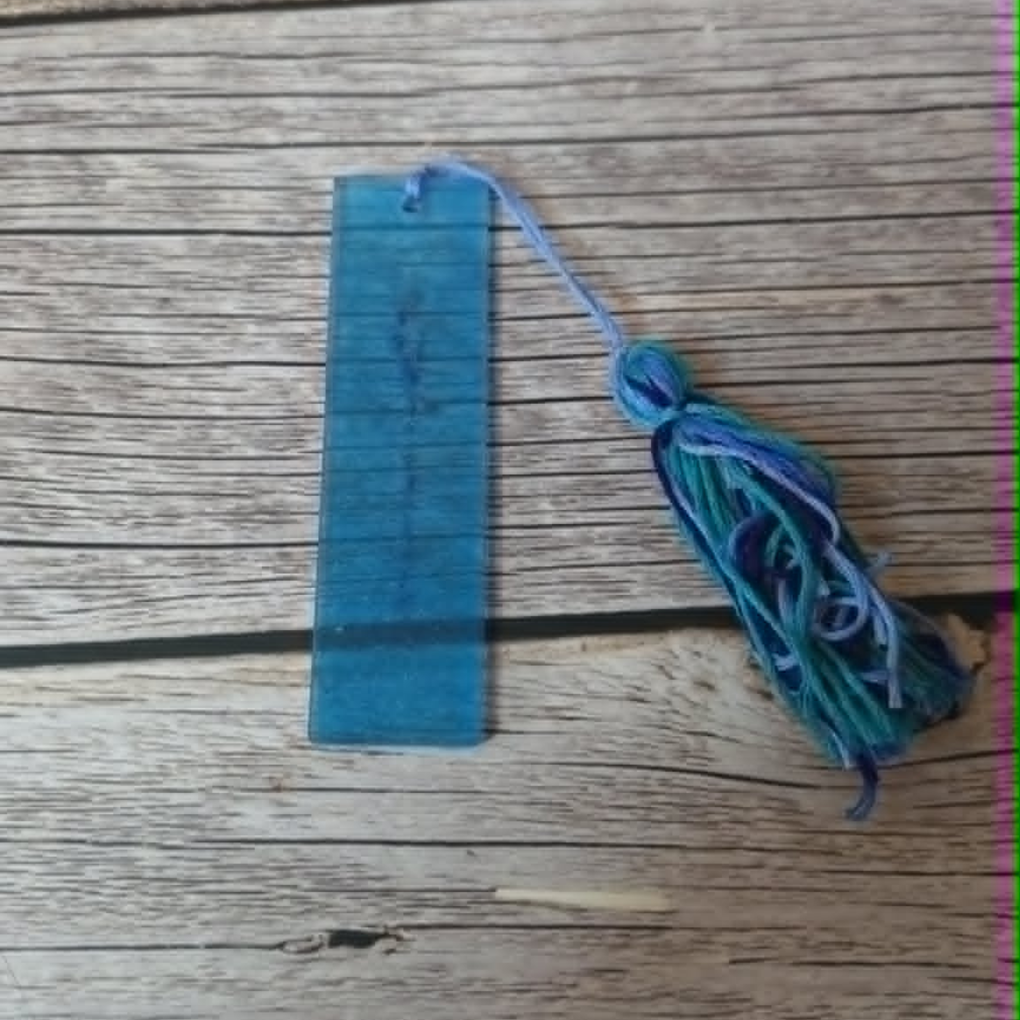 Resin Bookmark with Handmade Tassel