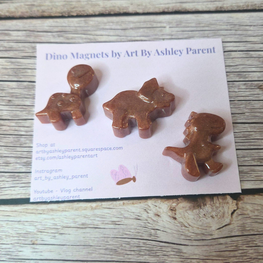 3 - Piece Dinosaur Magnet Set