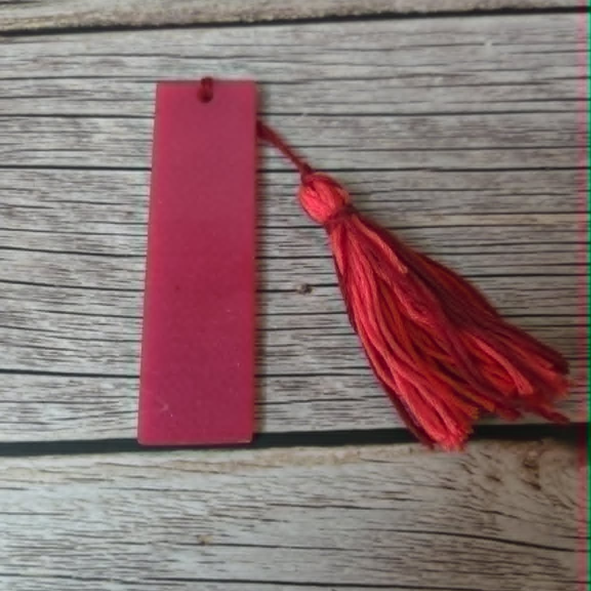 Resin Bookmark with Handmade Tassel