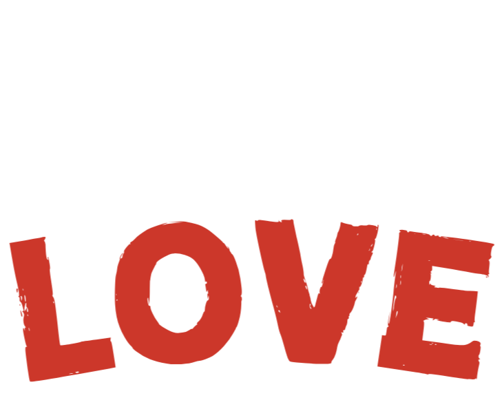 The art of self-love written in white and red text on a black background.