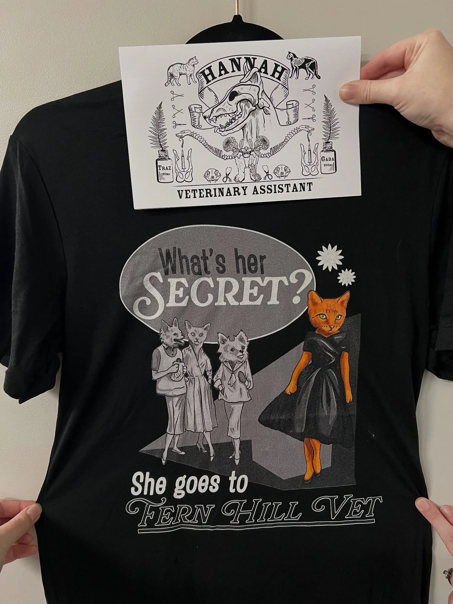 Shout out to our team member Liz for designing these awesome shirts and cards for our tech week celebration! Not only is she a wonderful veterinary assistant, but also an amazing artist and graphic designer! 🎨🖌️ #dogsofinstagram #catsofinstagram #p