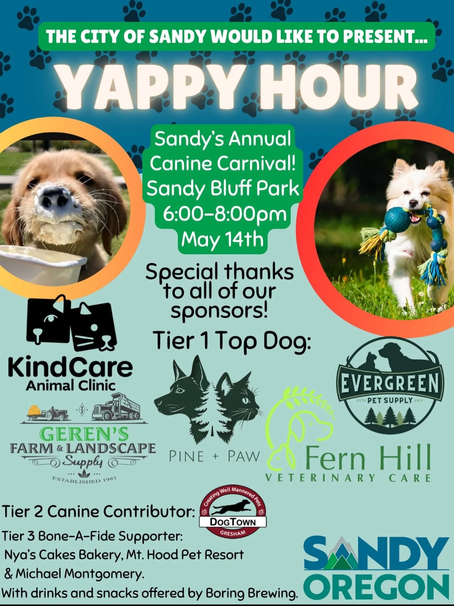 Join us tomorrow for Yappy Hour! Hope to see you there! #fernhillveterinarycare