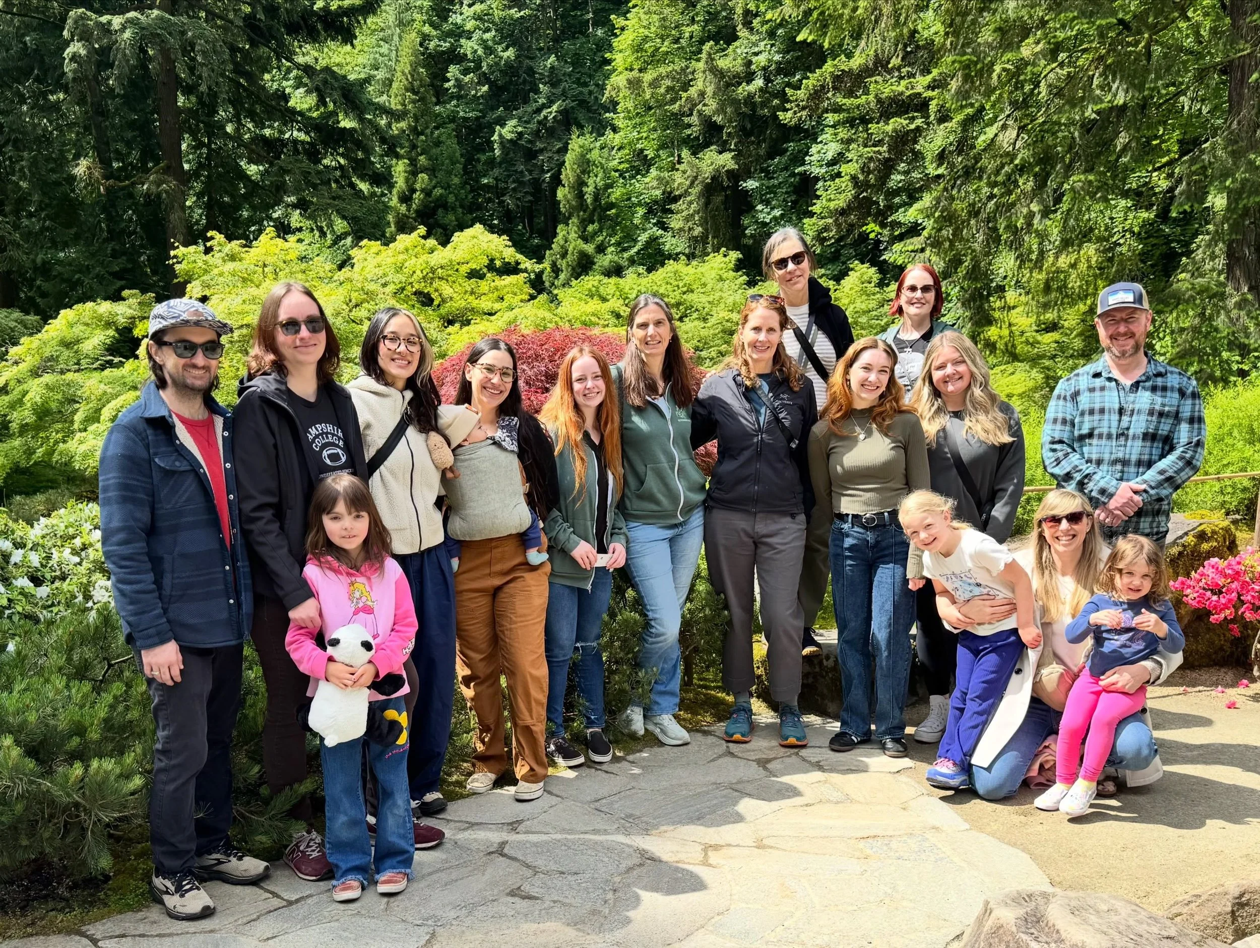 Anniversary celebration at @portlandjapanesegarden 
Such a beautiful area to explore 🌺🌳 It is always a great time getting to spend time with our team and their families outside of work. As you can see, the Fern Hill family has grown quite a bit thi