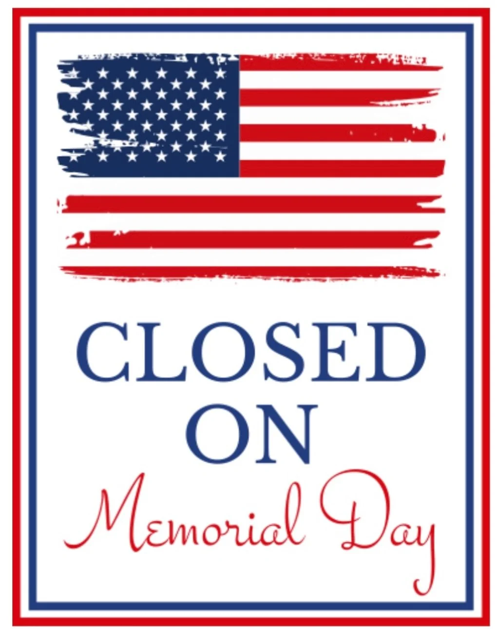 We clinic will be closed Monday the 25th for Memorial Day. Normal business hours for the remainder of the week. We hope everyone has a fun and safe holiday weekend ❤️💙
