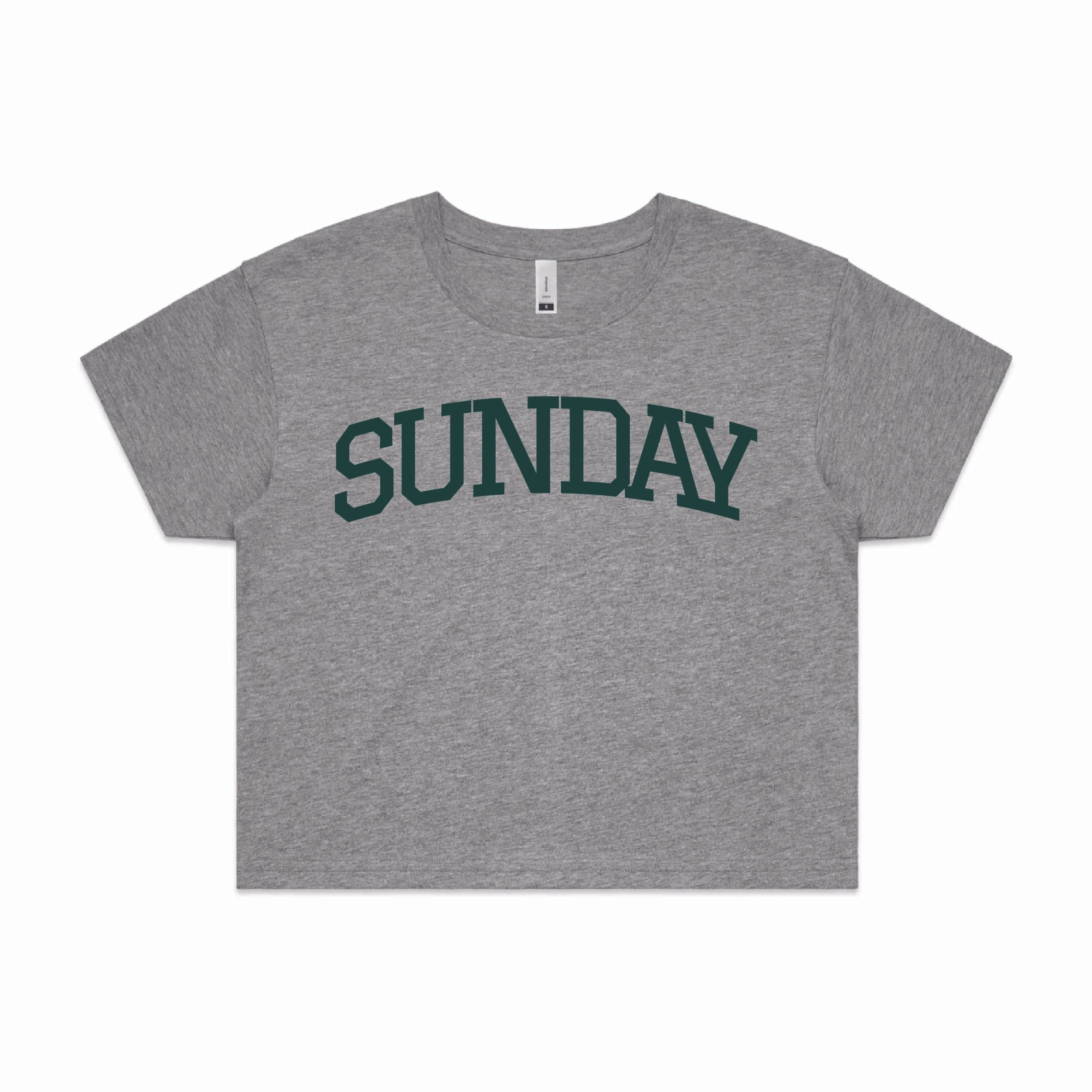 Sunday Cropped Basic Tee (Grey.jpg
