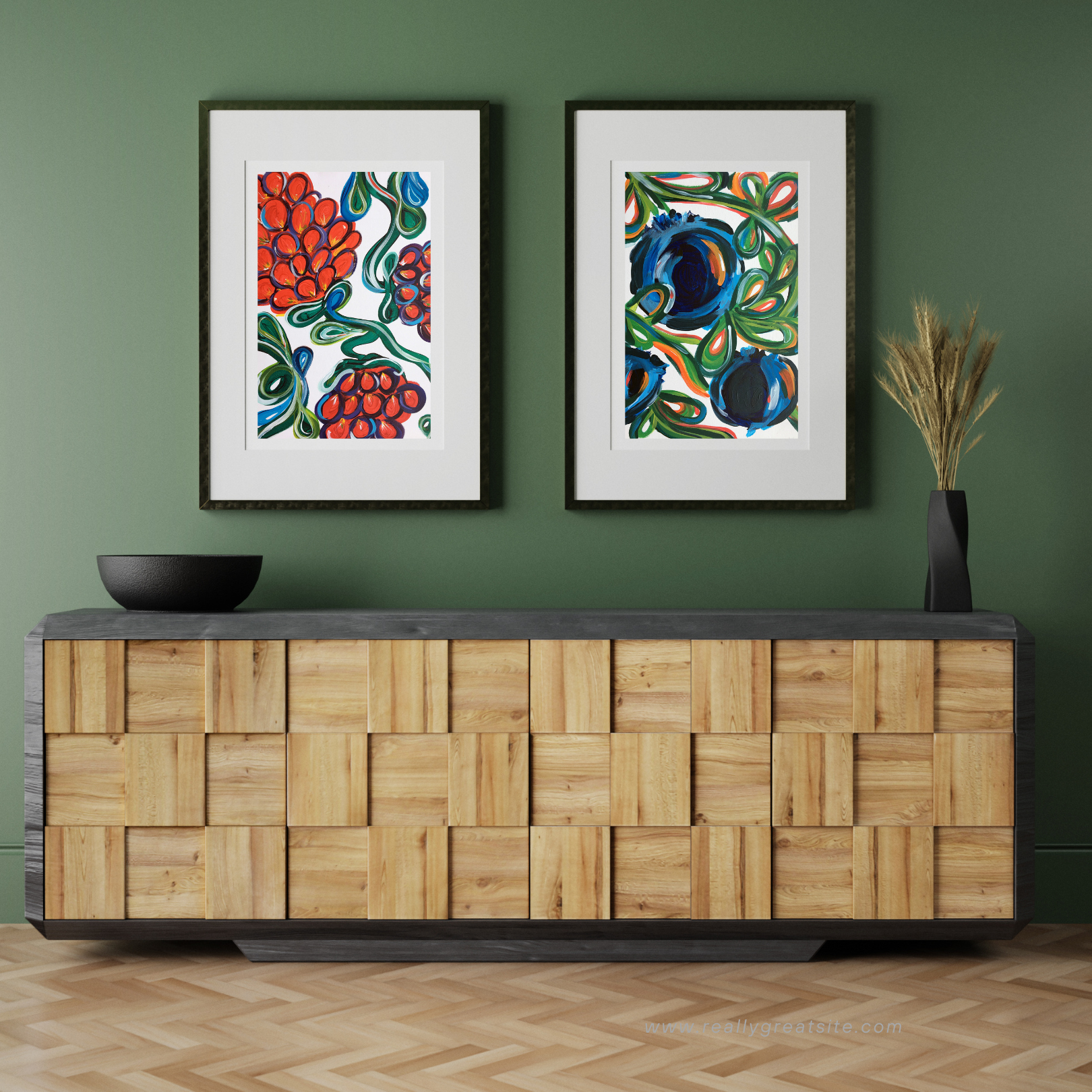 Berry Bunch Acrylic Print Set