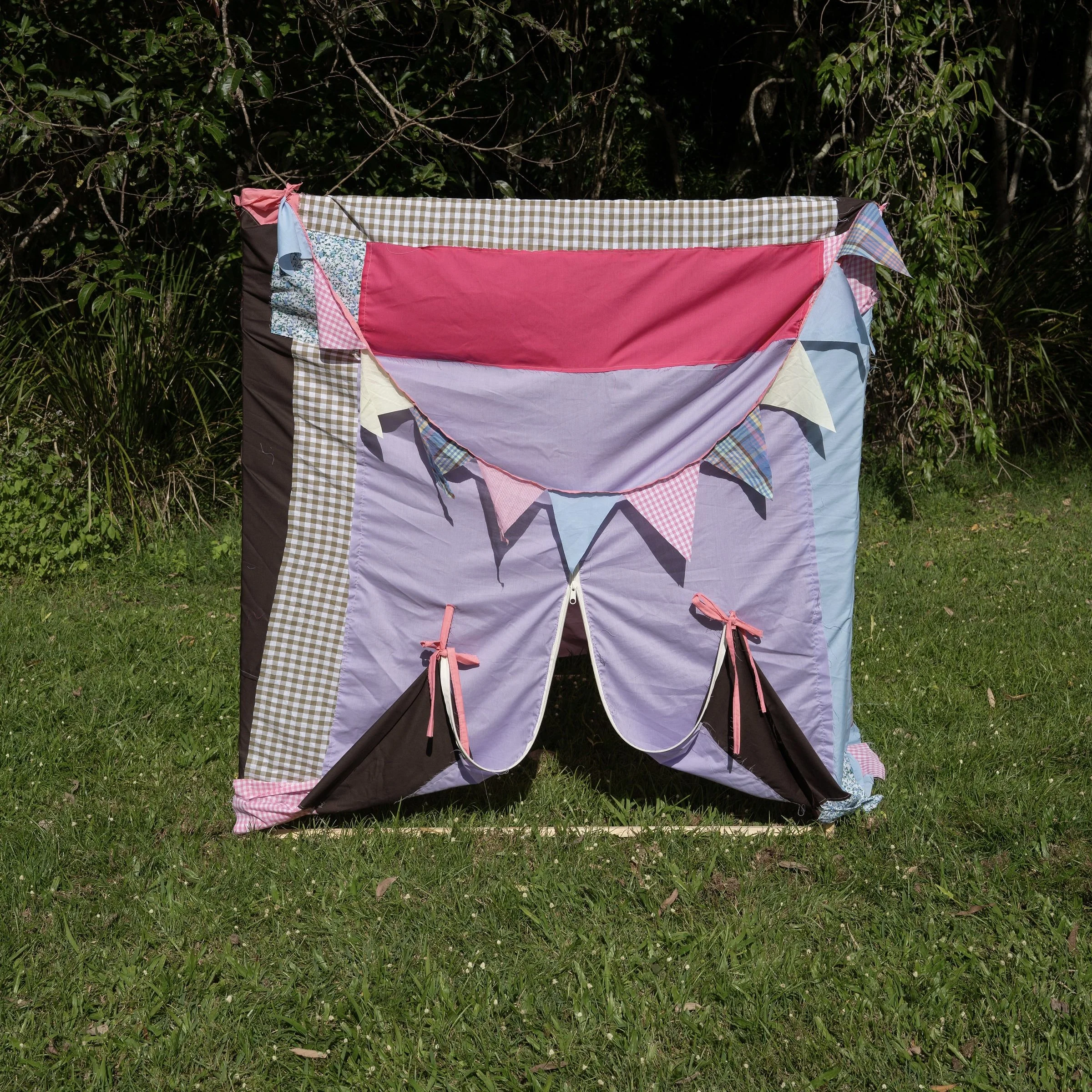 'Invitation to Trespass' Patchwork Play Adventure Teepee Tent