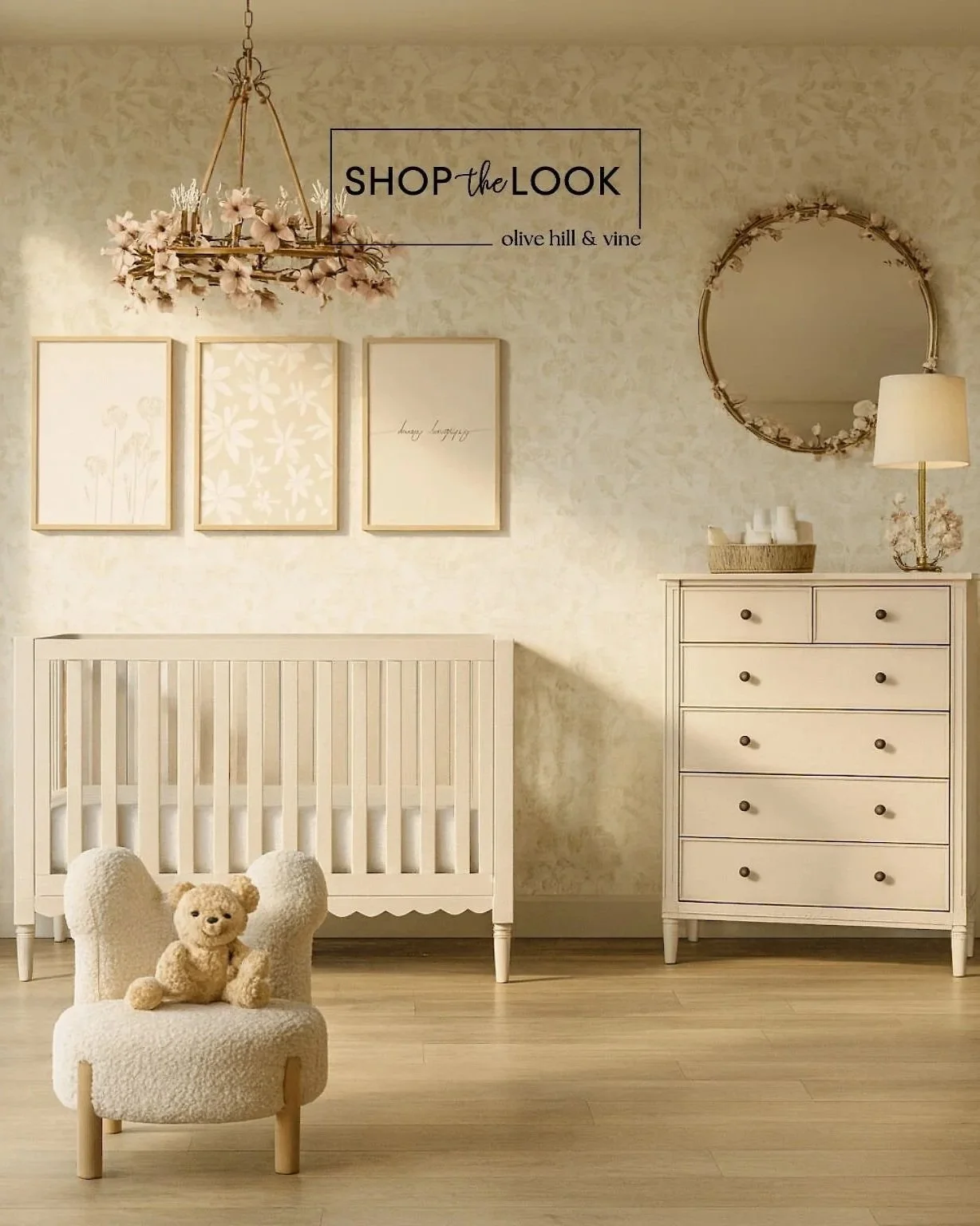 Whimsical Floral Nursery Design