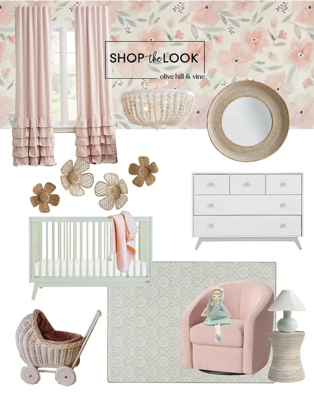 Pink & Sage Nursery — OliveHillandVine