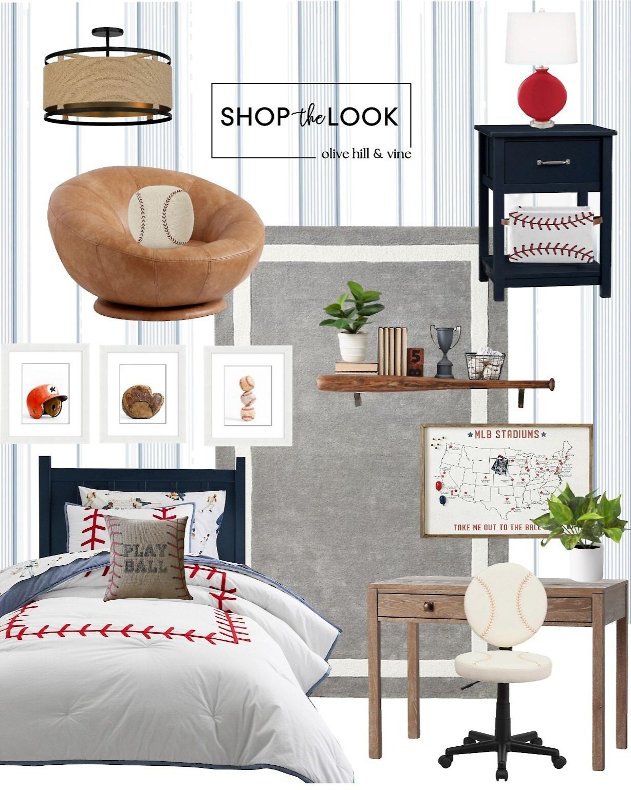 Baseball Bedroom