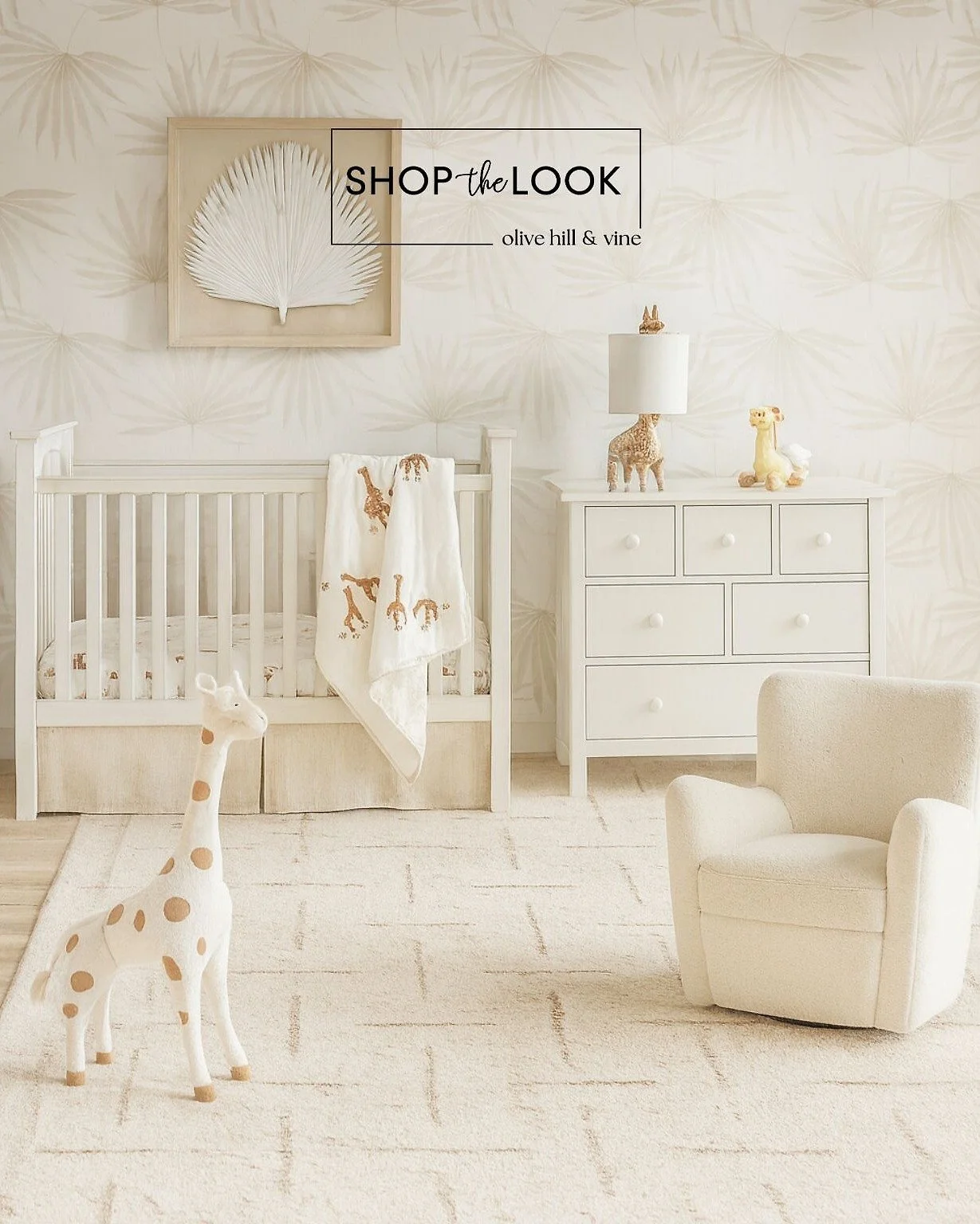 Soft beige tones and playful giraffe accents bring warmth and whimsy to this nursery, blending natural textures and gentle neutrals for a space that feels both timeless and full of personality. 

Comment SHOP below to receive a DM with the link to th