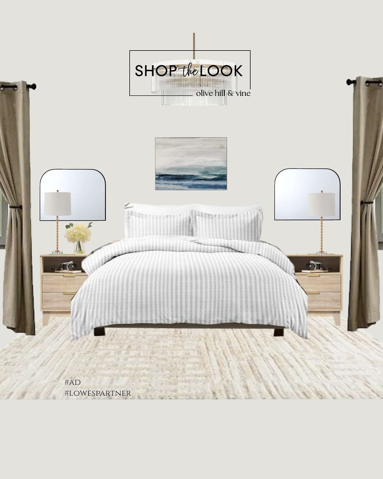 #ad Kicking off our exclusive @loweshomeimprovement bedroom design with a first look at the mood board &mdash; soft neutrals, layered textures, and elevated essentials all sourced in one place. Can&rsquo;t wait to bring this space to life. ✨🤍 #Lowes