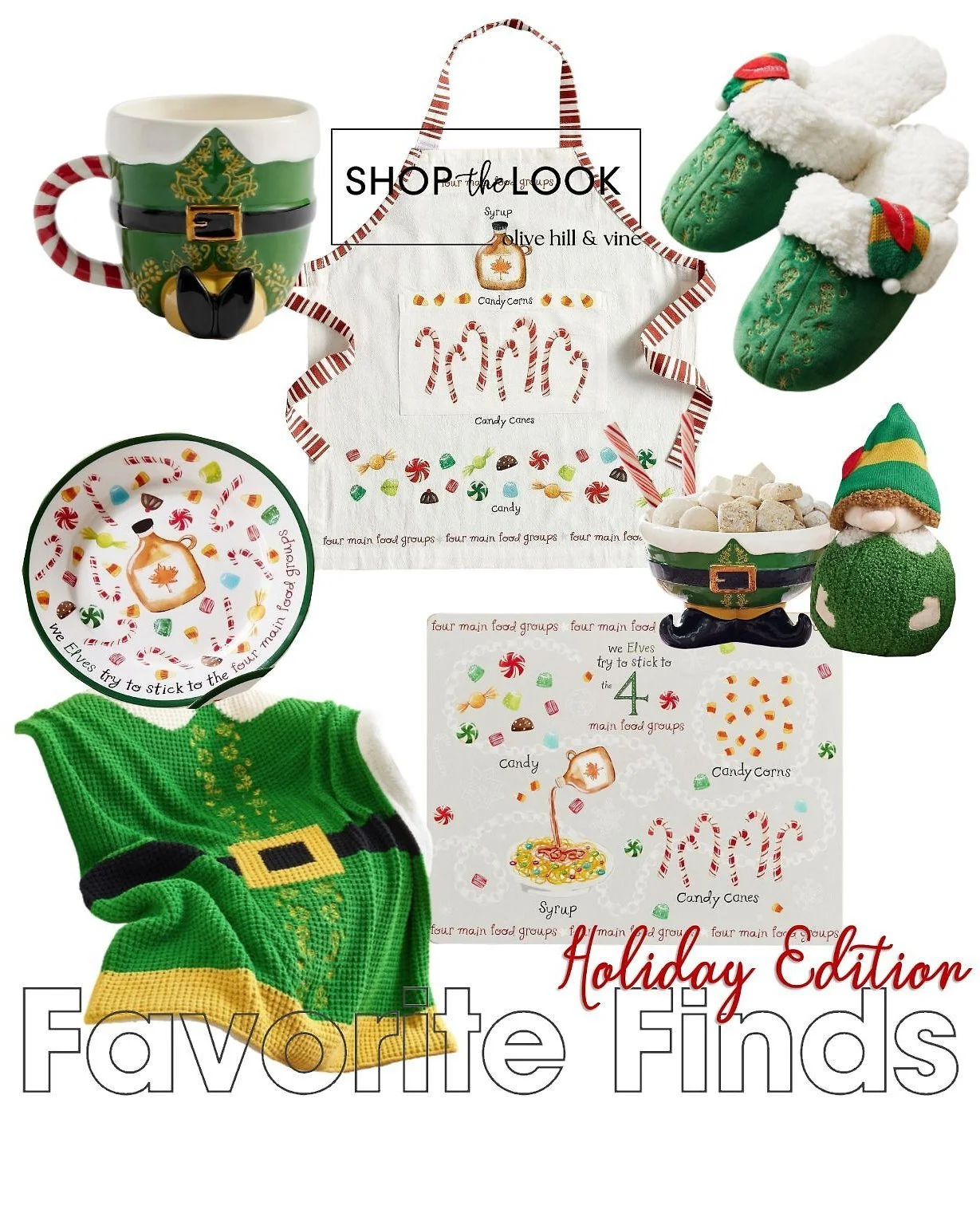 &ldquo;I&rsquo;m a cotton-headed ninny-muggins&rdquo; for holiday shopping late, but these Buddy-the-Elf Pottery Barn finds still make it in before Christmas&mdash;fun and festive. Don&rsquo;t wait, order today. 

Comment SHOP below to receive a DM w