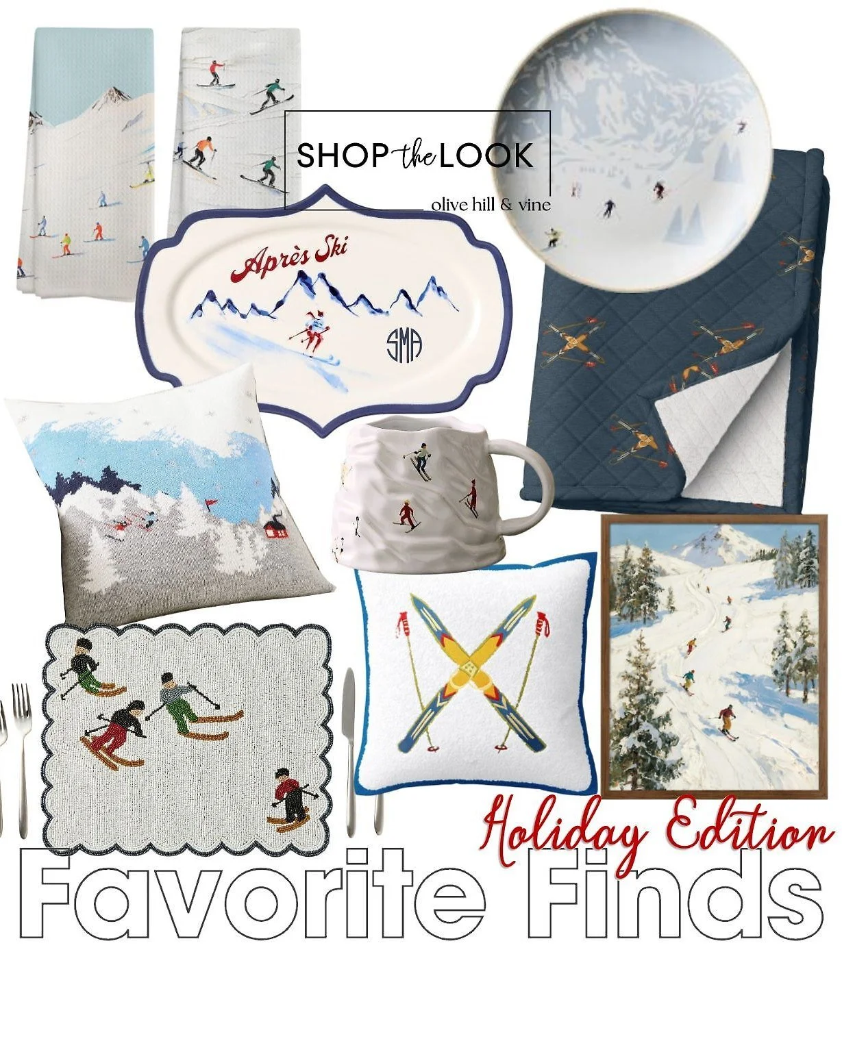 As Christmas wraps up, we&rsquo;re leaning into d&eacute;cor that lasts. These ski-inspired pieces&mdash;blankets, pillows, dishware, art, and textured mugs&mdash;bring a crisp winter vibe that feels fresh well beyond the holiday rush. 

Comment SHOP