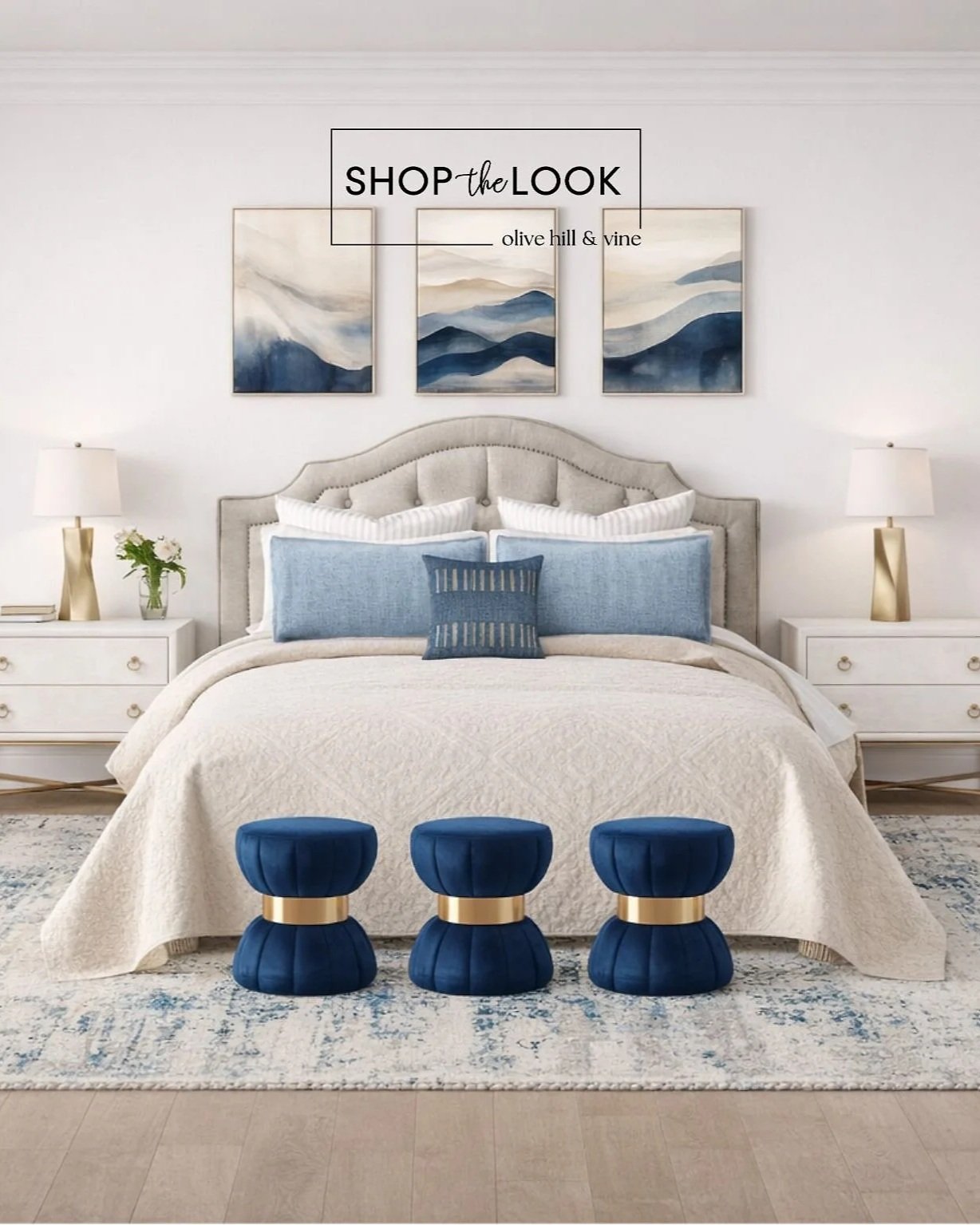 Classic Blue Bedroom