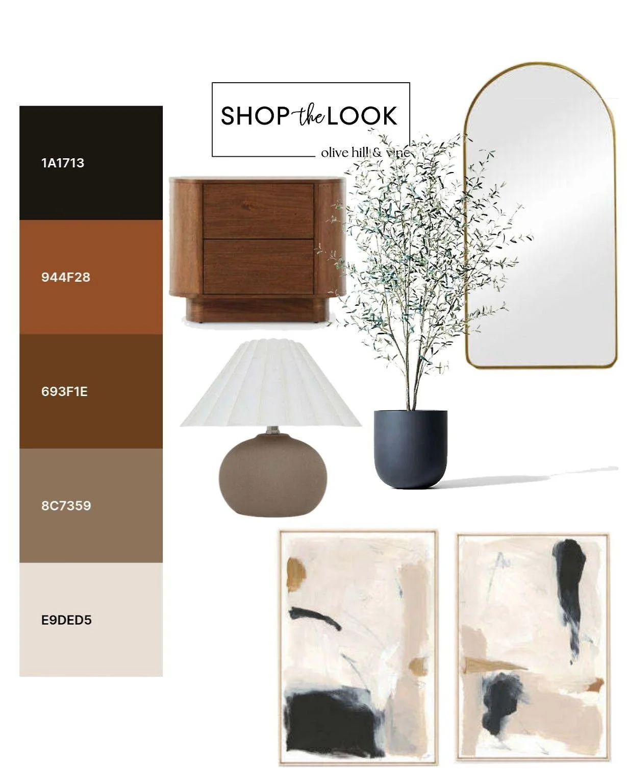 Warm, grounded, and effortlessly refined. Rich walnut tones, soft neutrals, and abstract artwork come together for a bedroom that feels inviting and collected. We&rsquo;re loving the balance of organic textures, clean lines, and timeless comfort.

#L
