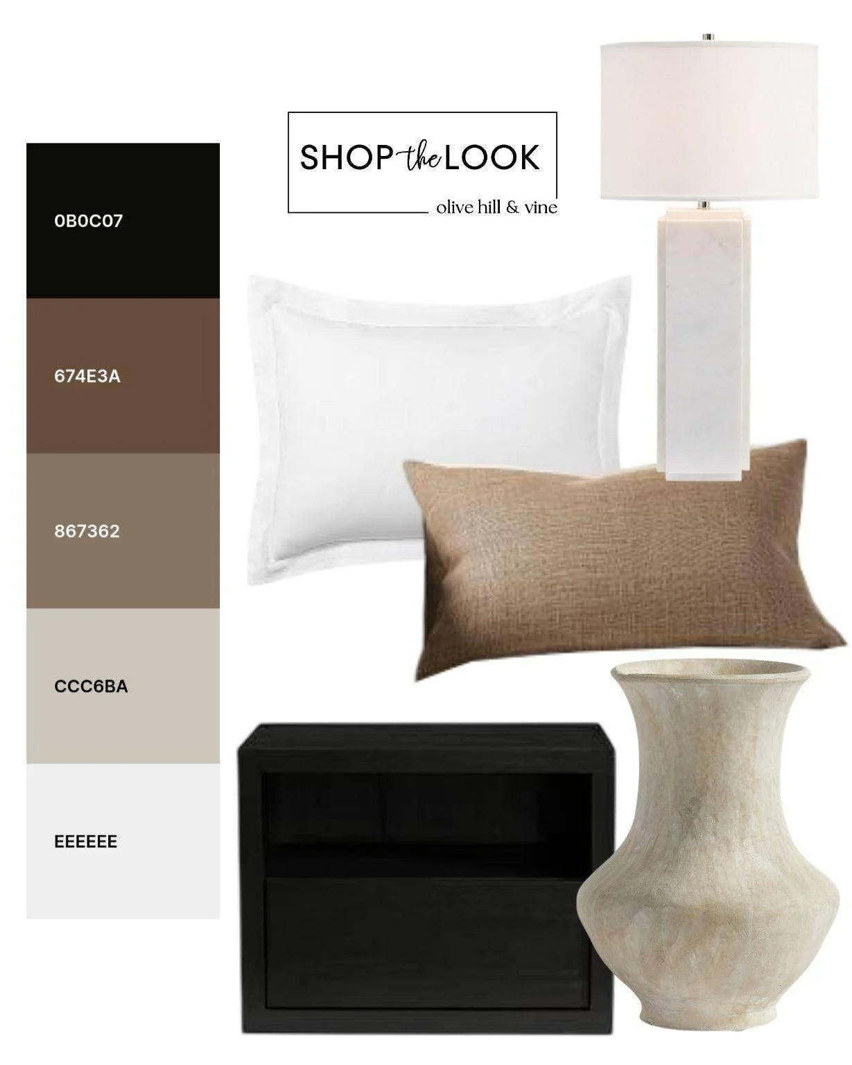 A bedroom palette starts to take shape with crisp black, soft white and warm neutrals. Natural textures and rich contrast give these first pieces a polished, grounded feel&mdash;setting the direction for a timeless retreat.

#LTKHome #bedroom #bedroo