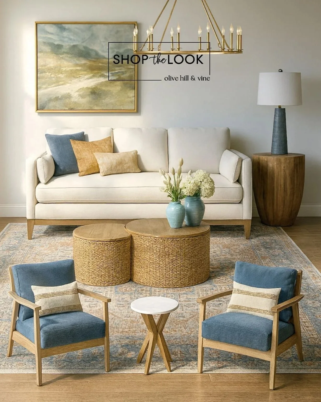 Layered Textures Living Room