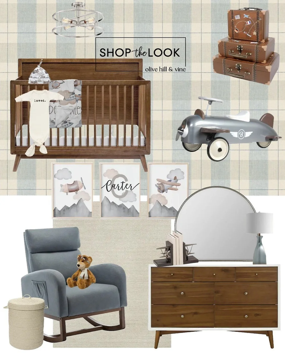 Airplane Nursery — OliveHillandVine