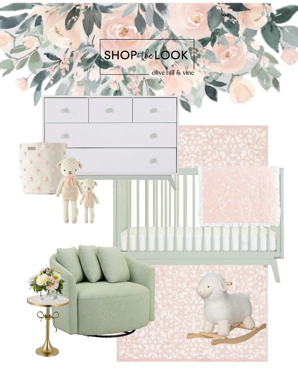 Sage & Blush Nursery — OliveHillandVine