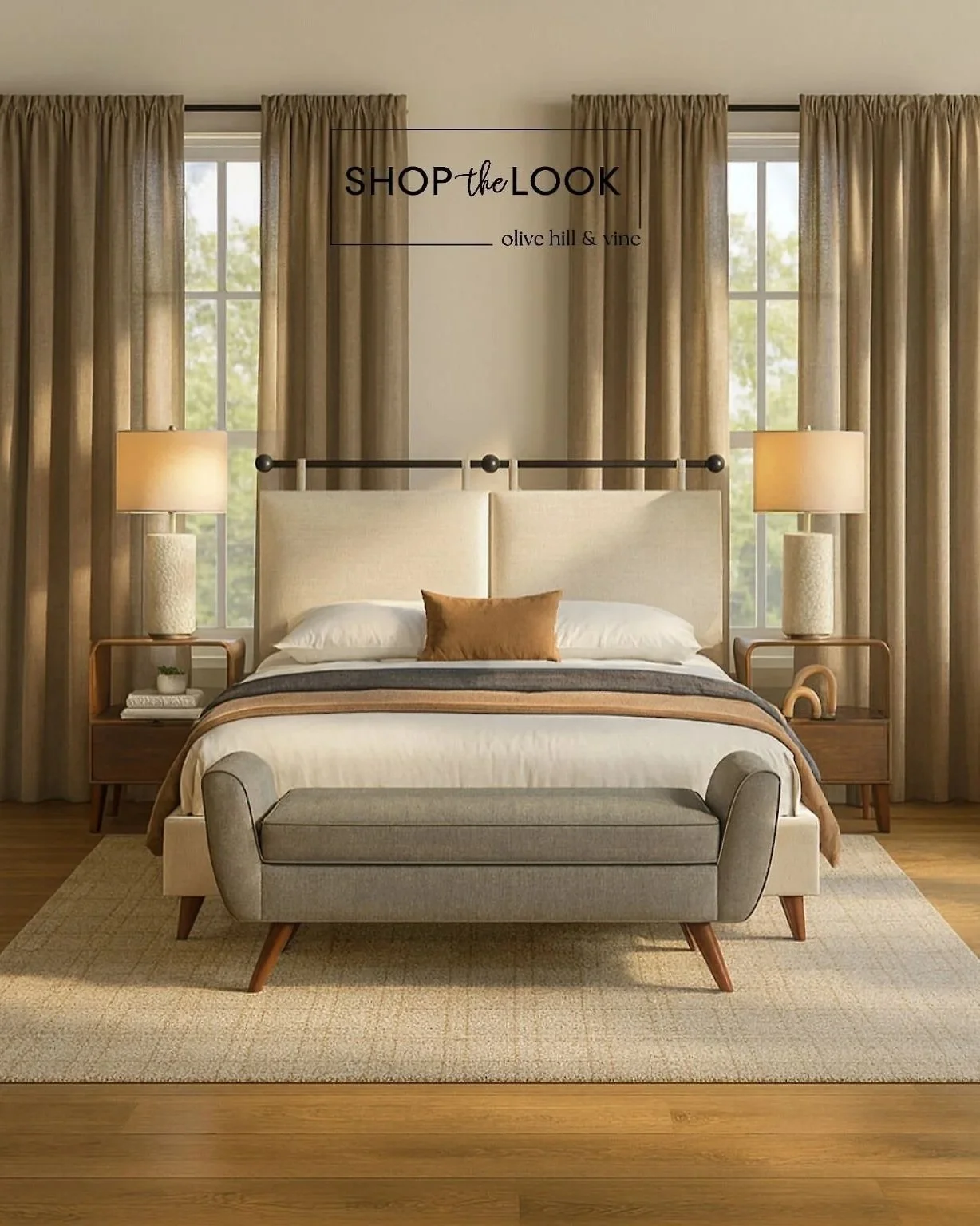 Refined Neutral Bedroom Style