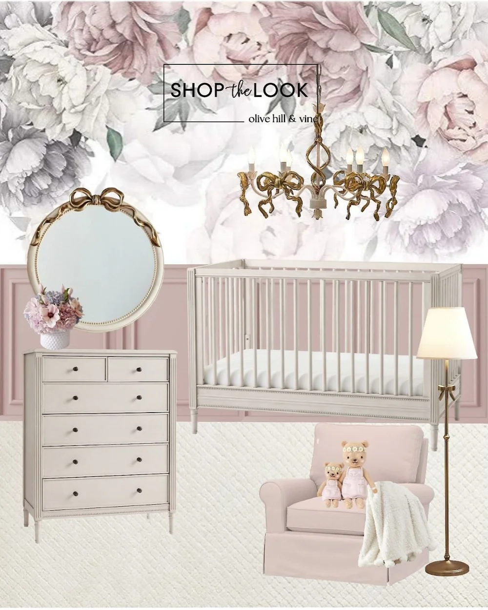 Whimsical Floral Nursery — OliveHillandVine
