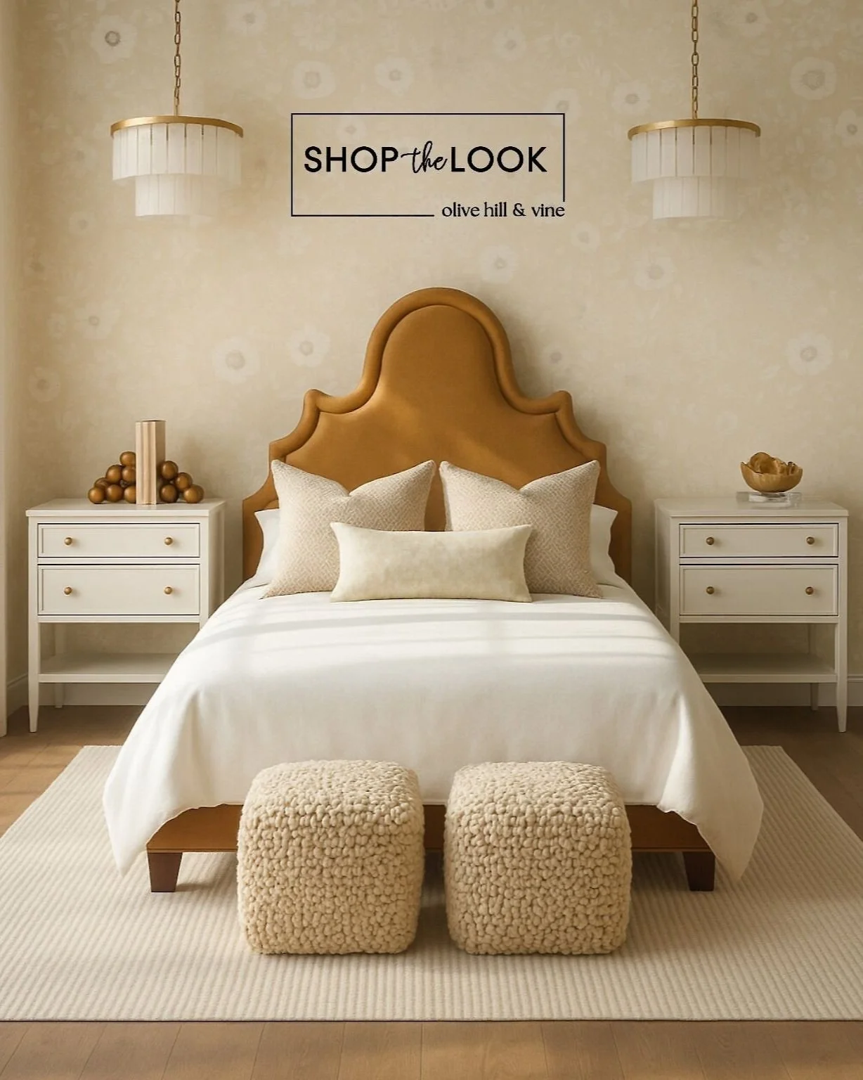 Neutral Bedroom with Luxe Details