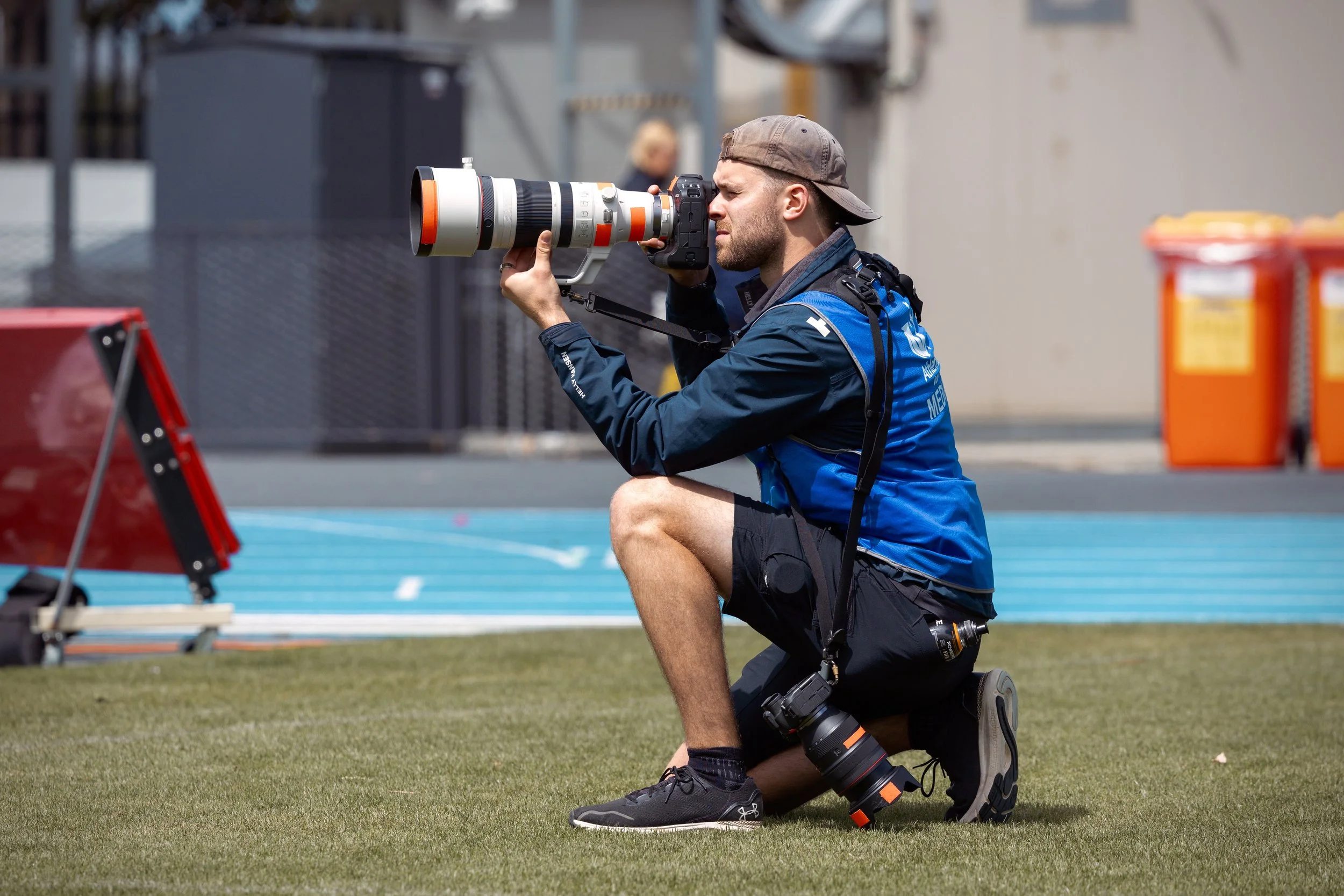 Action shot of Lachie