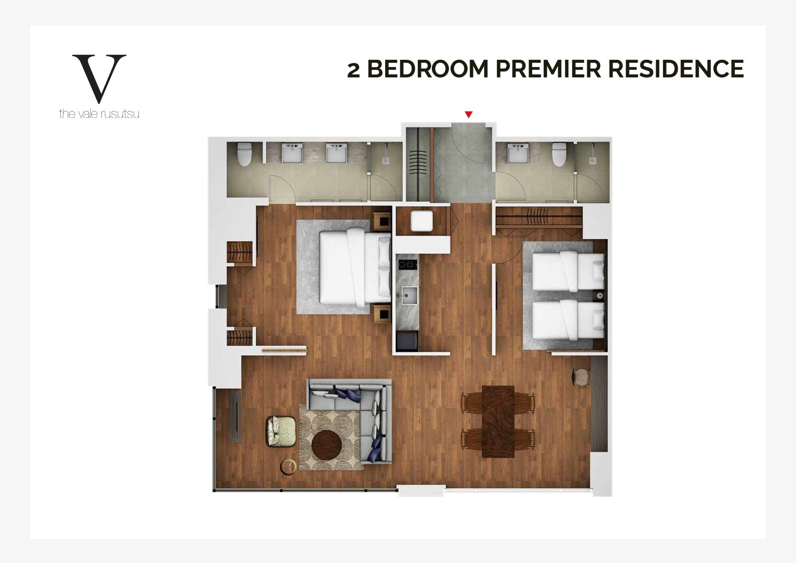 05.TVR Floor Plan-2 Bedroom Premier Residence.jpg