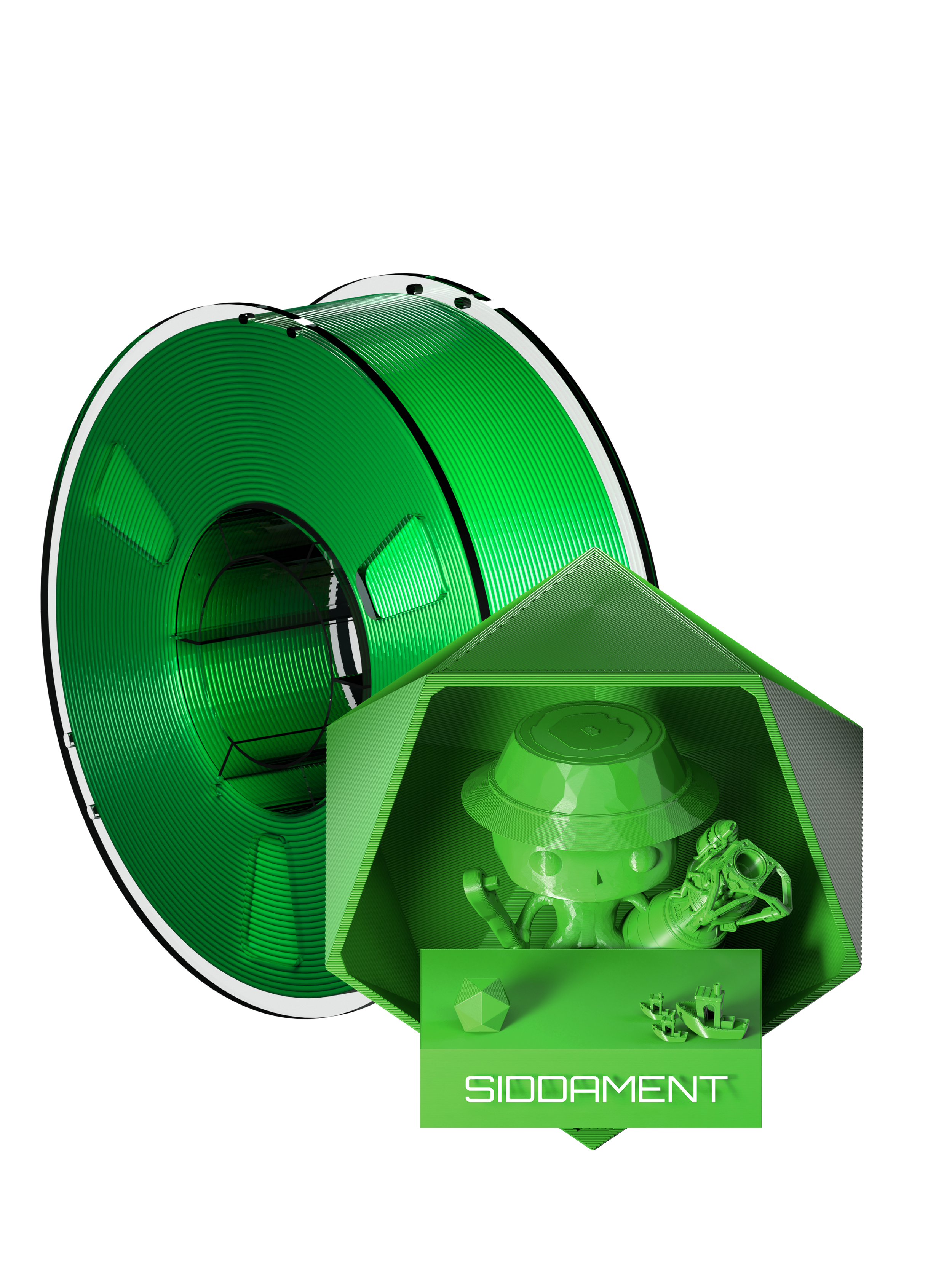 Siddament Green PETG 3D Printing Filament 1.75mm 1KG
