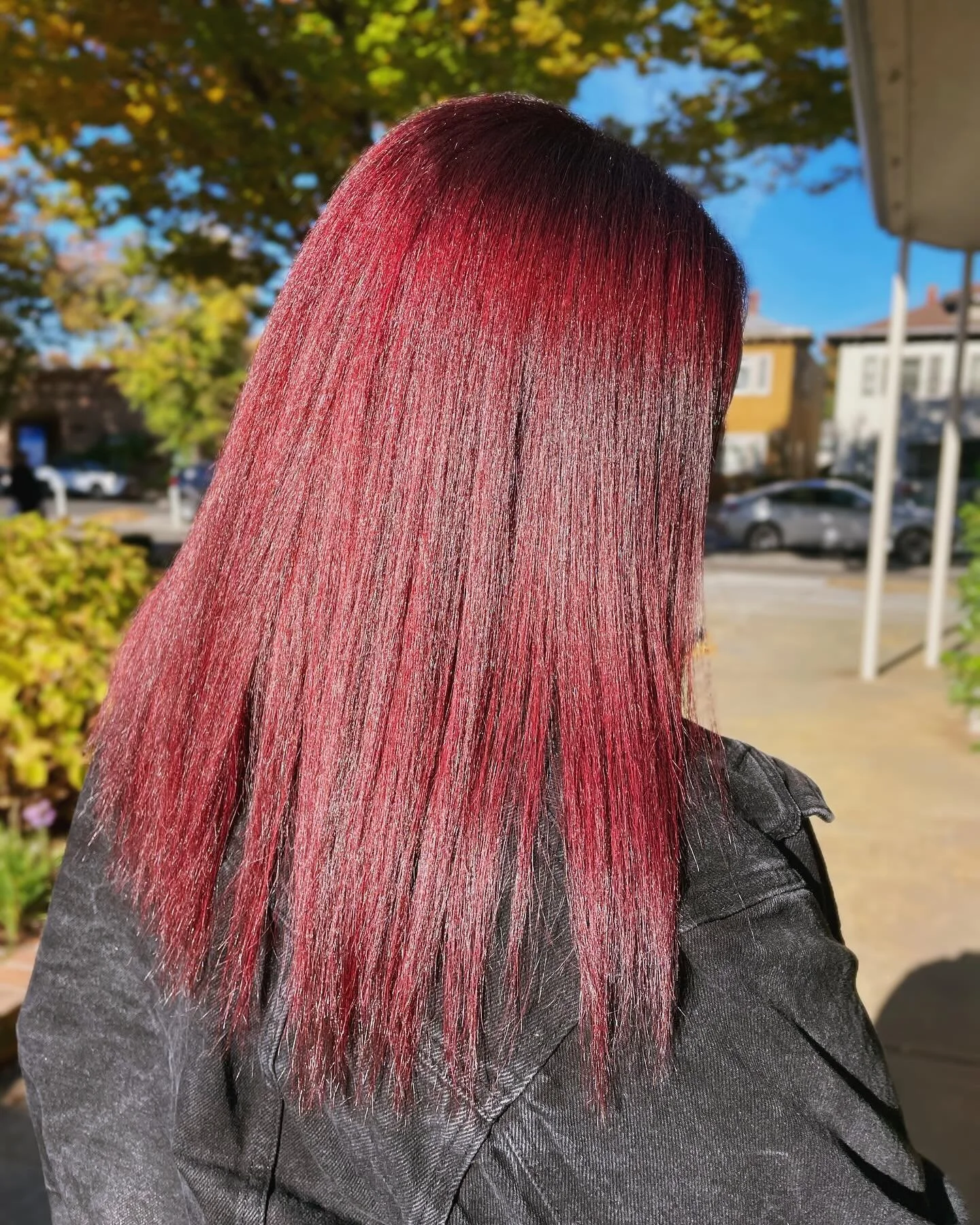 There are so many different tones of red that is why I love doing red transformations so much! 

One of the biggest things to consider is how it will go with the Clients skin tone. 

I chose a true red and mahogany for this with a level 4 shadow root